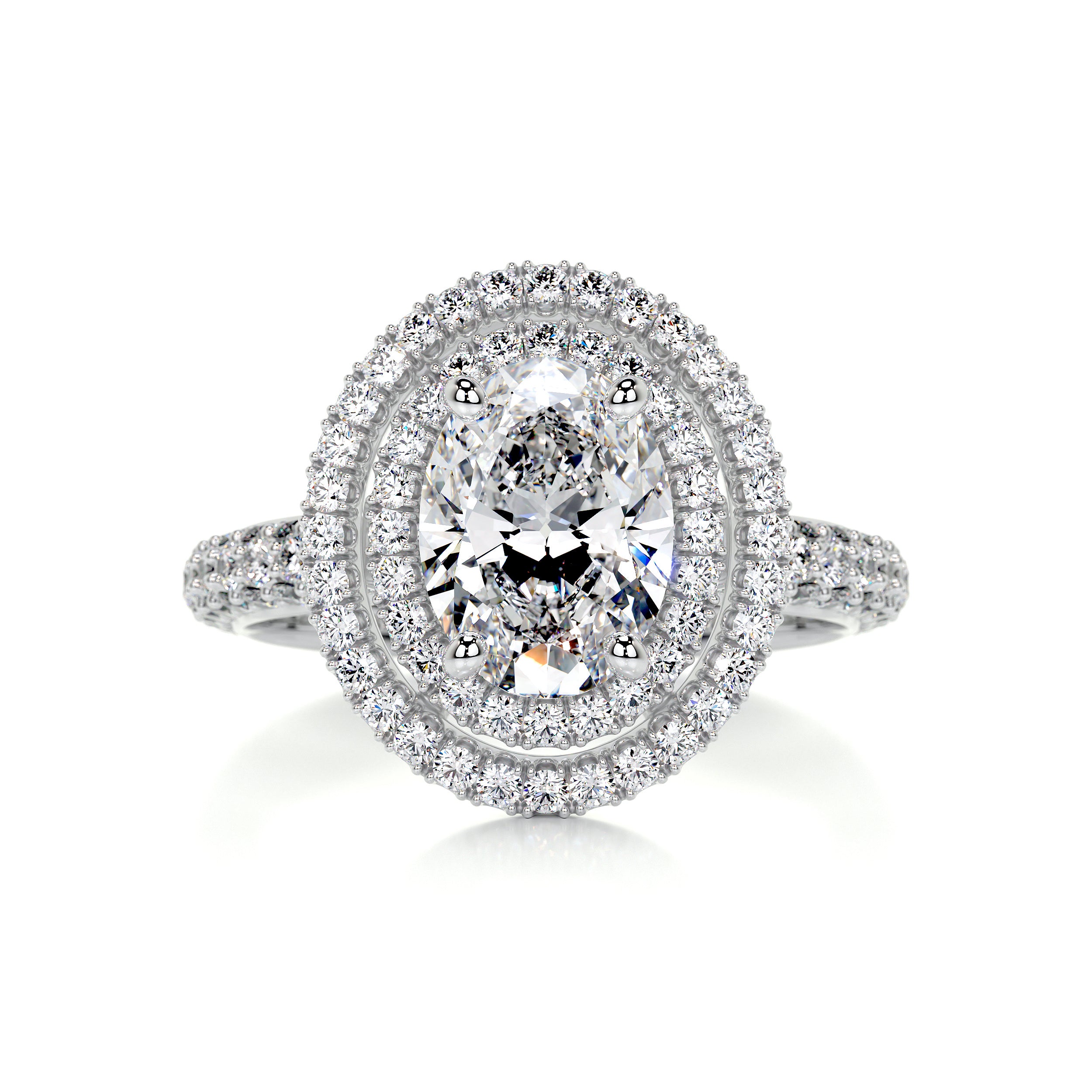 Nora Diamond Engagement Ring -14K White Gold