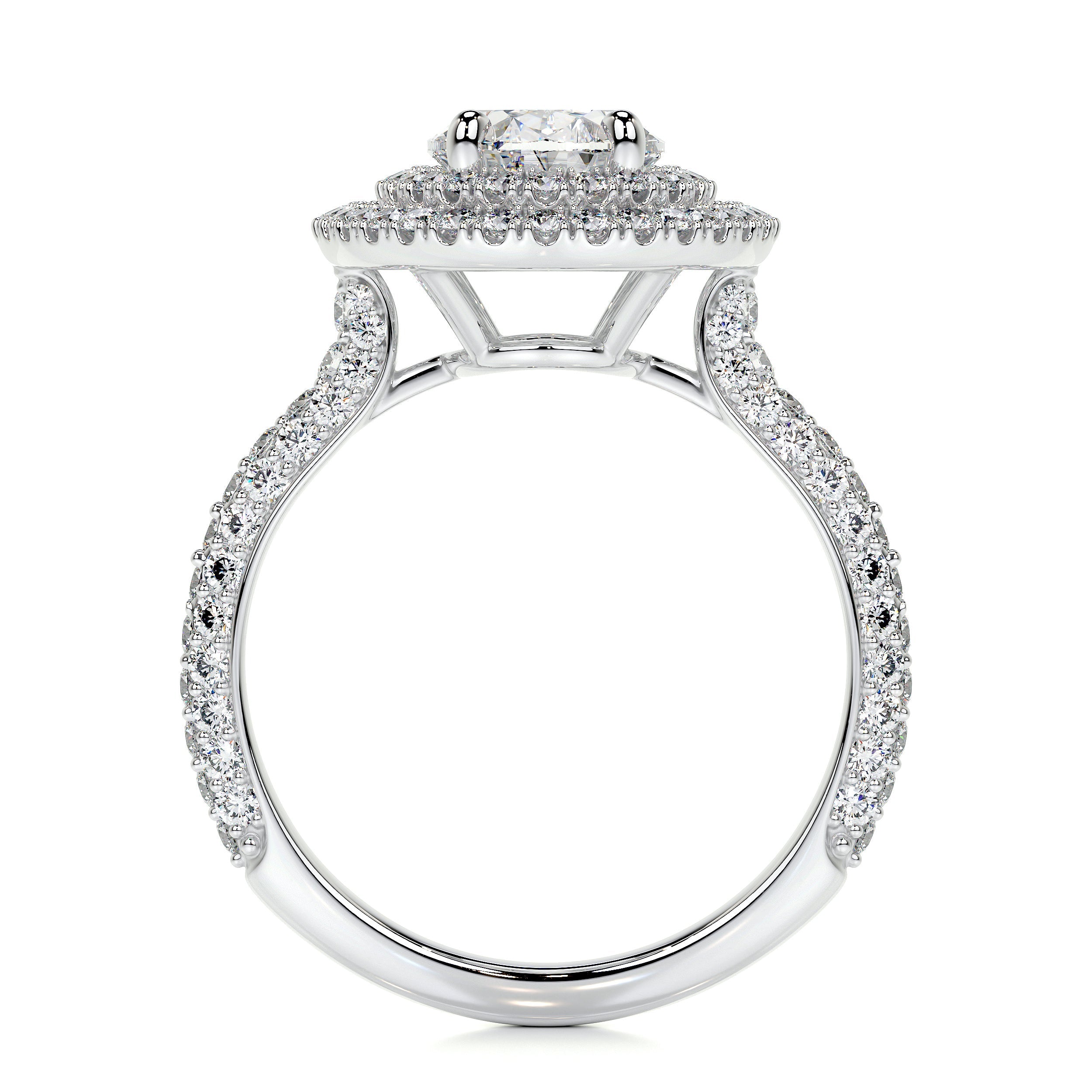 Nora Lab Grown Diamond Ring (3 Carat) -18K White Gold