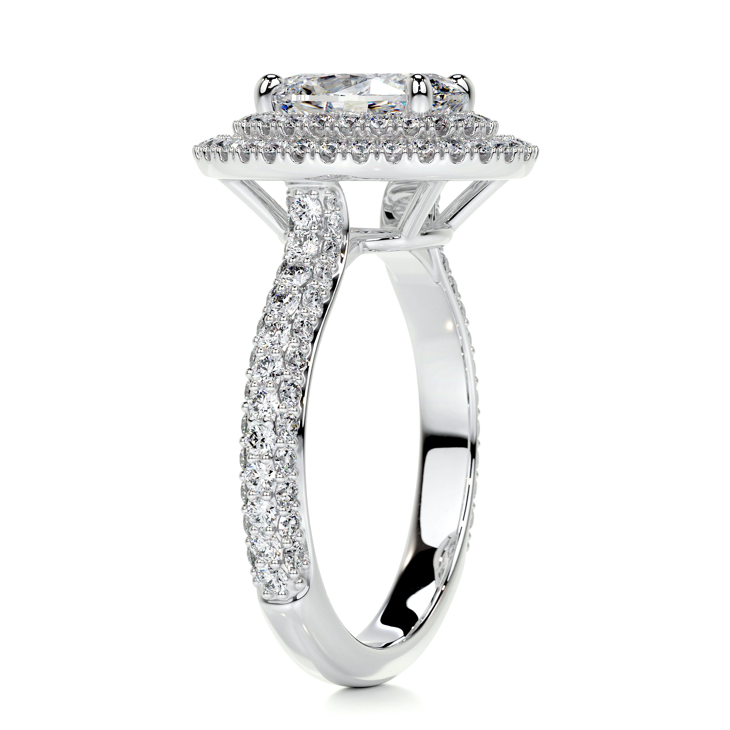 Nora Diamond Engagement Ring -14K White Gold