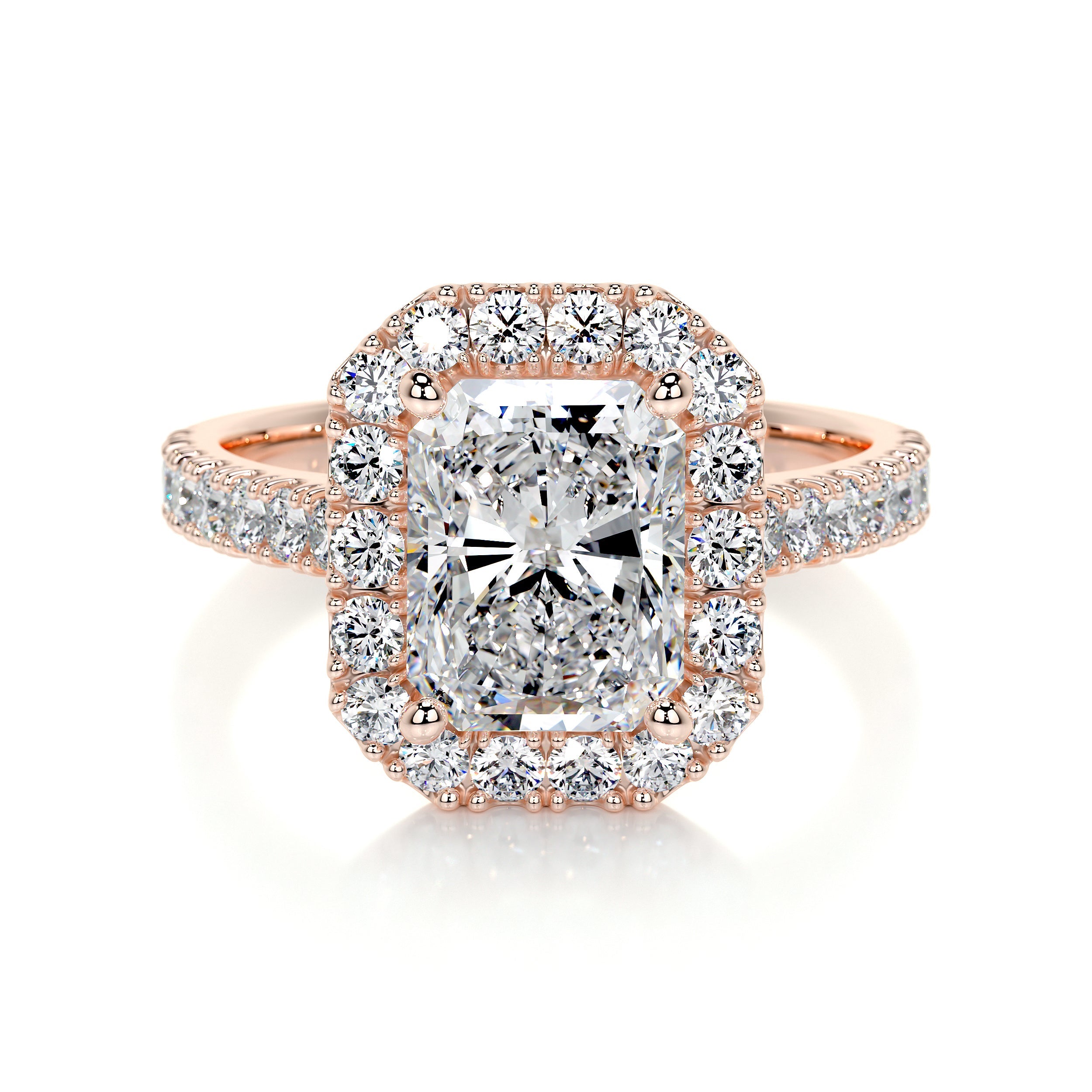 Andrea Lab Grown Diamond Ring (2.25 Carat) -14K Rose Gold