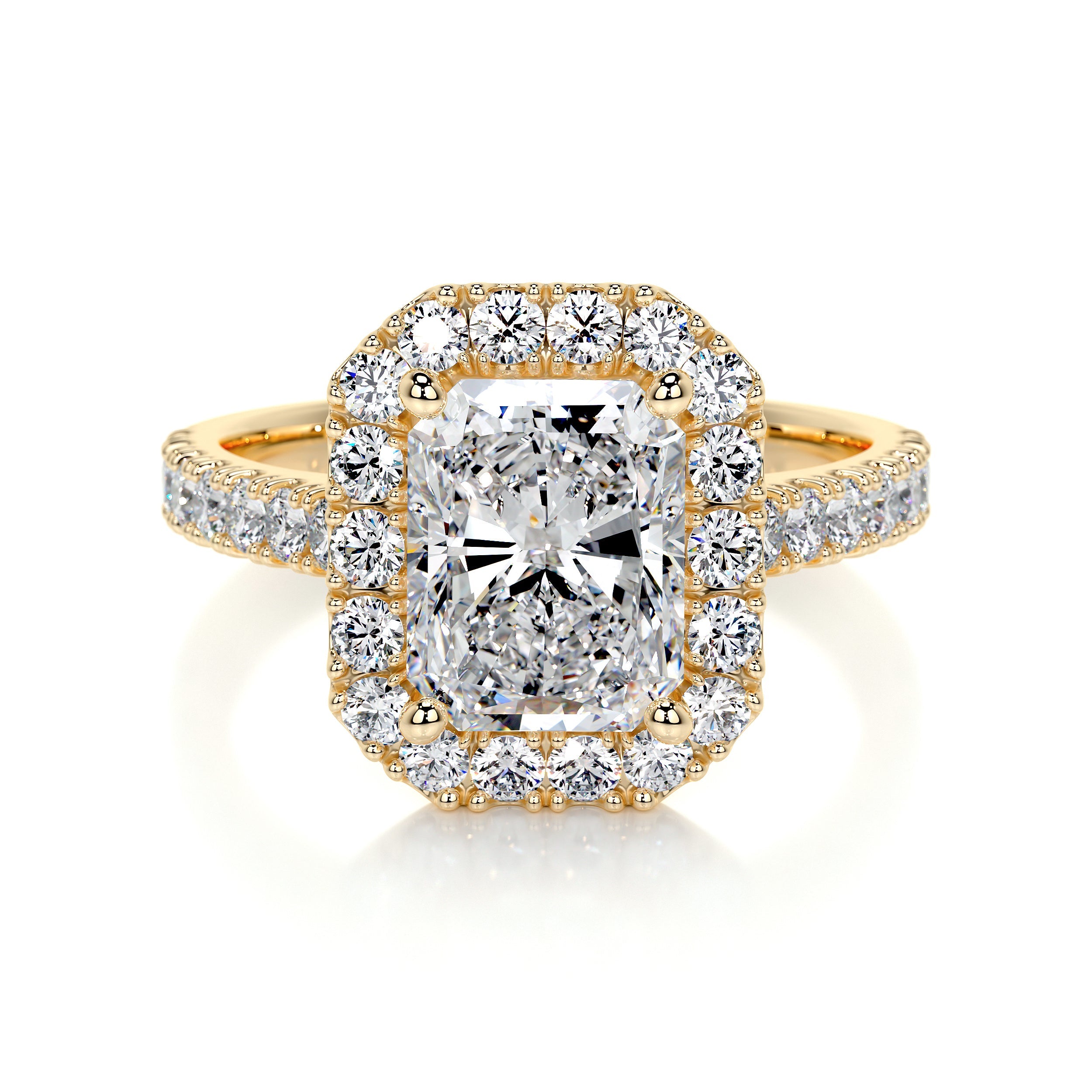 Andrea Lab Grown Diamond Ring (2.25 Carat) -18K Yellow Gold