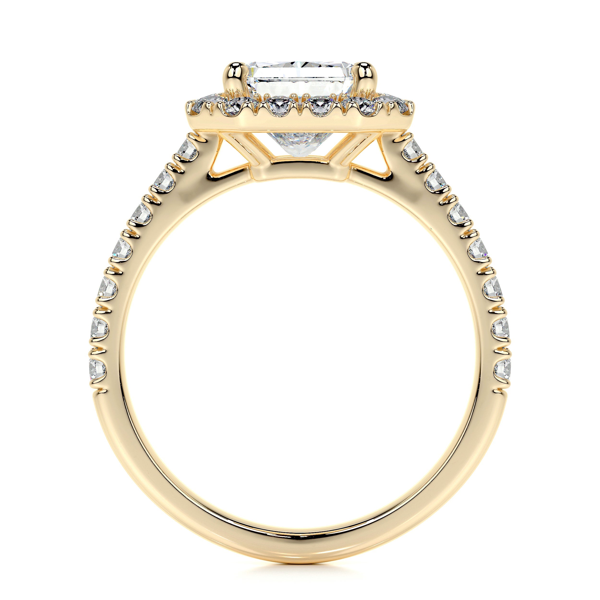 Andrea Lab Grown Diamond Ring (2.25 Carat) -18K Yellow Gold