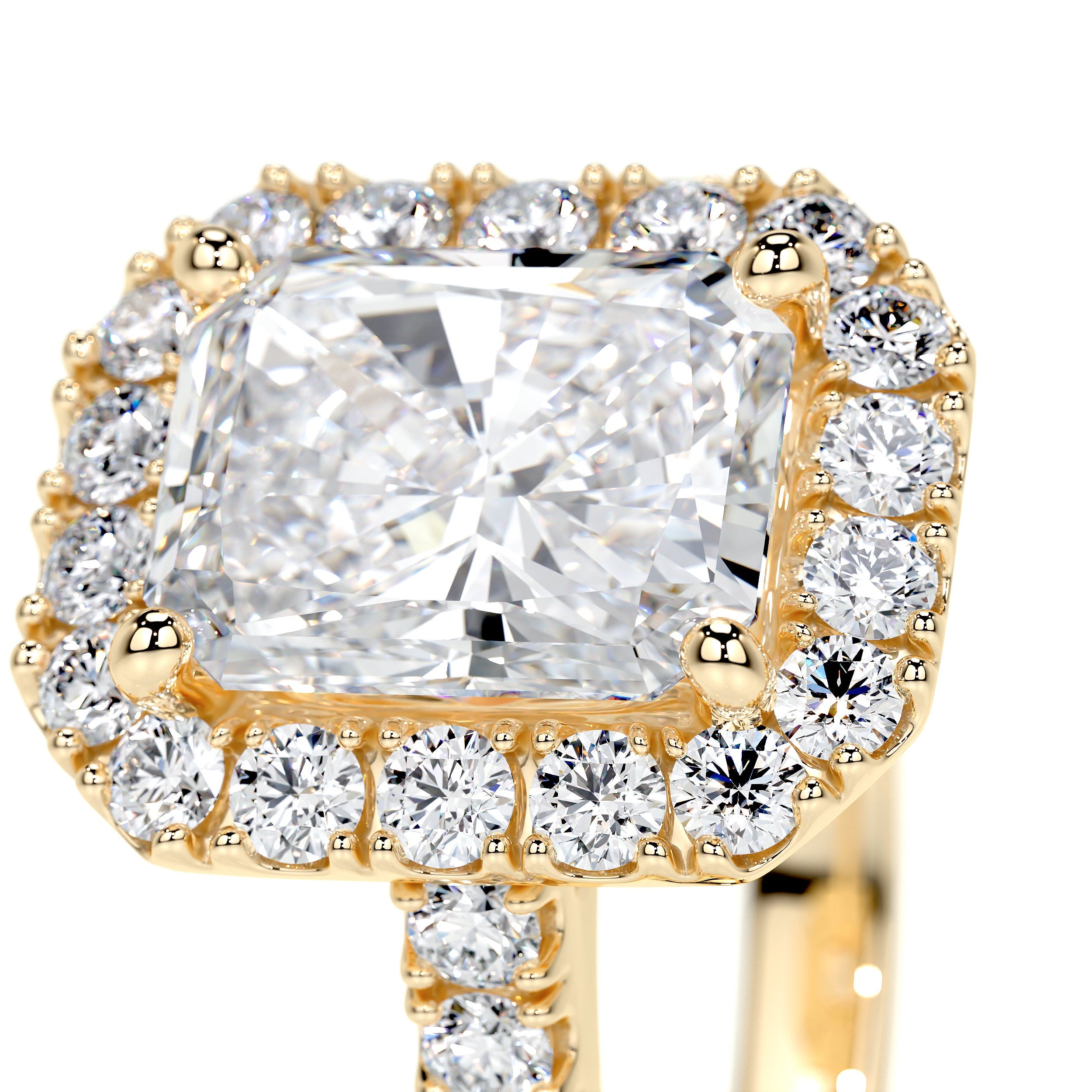 Andrea Lab Grown Diamond Ring (2.25 Carat) -18K Yellow Gold