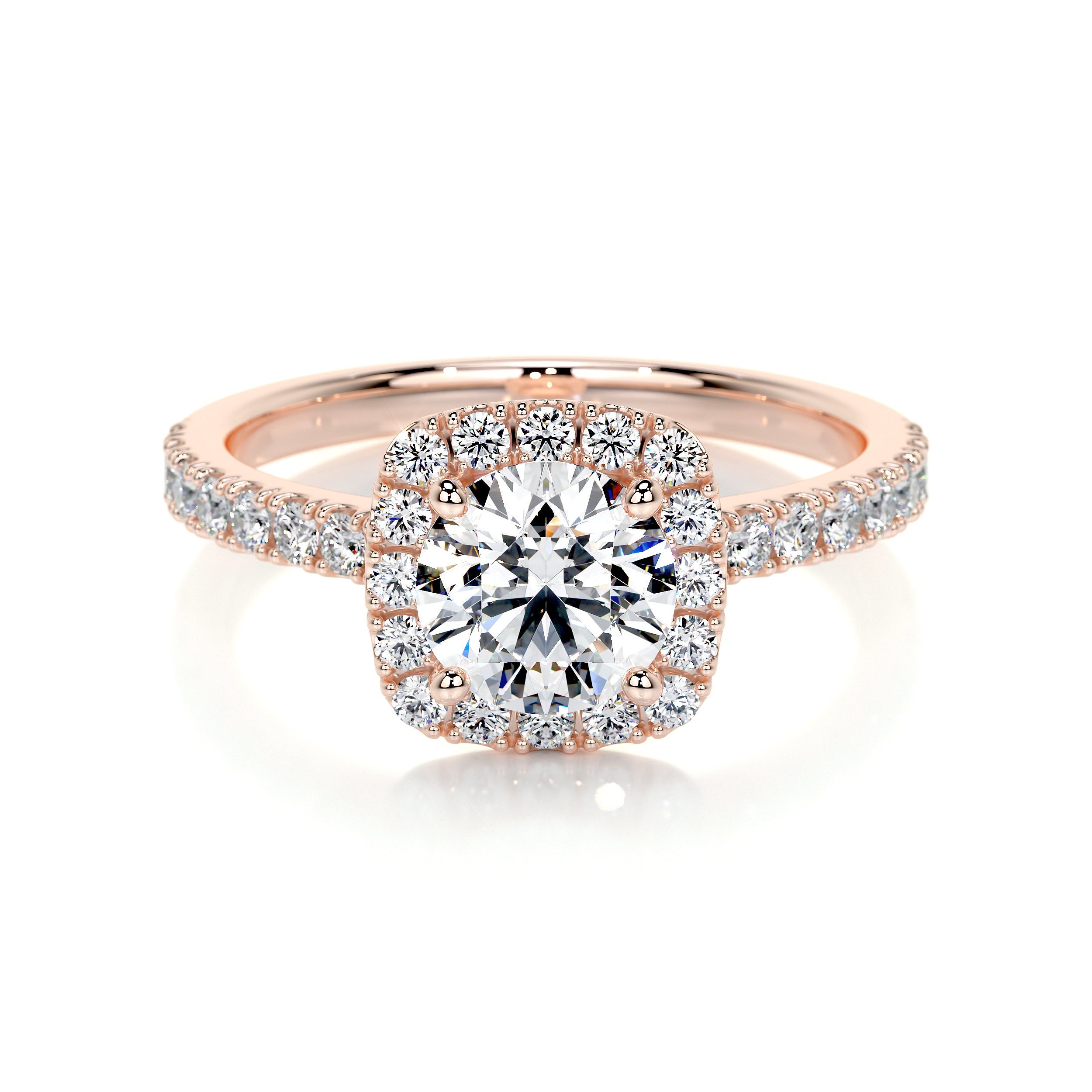 Claudia Lab Grown Diamond Ring   (1.4 Carat) -14K Rose Gold
