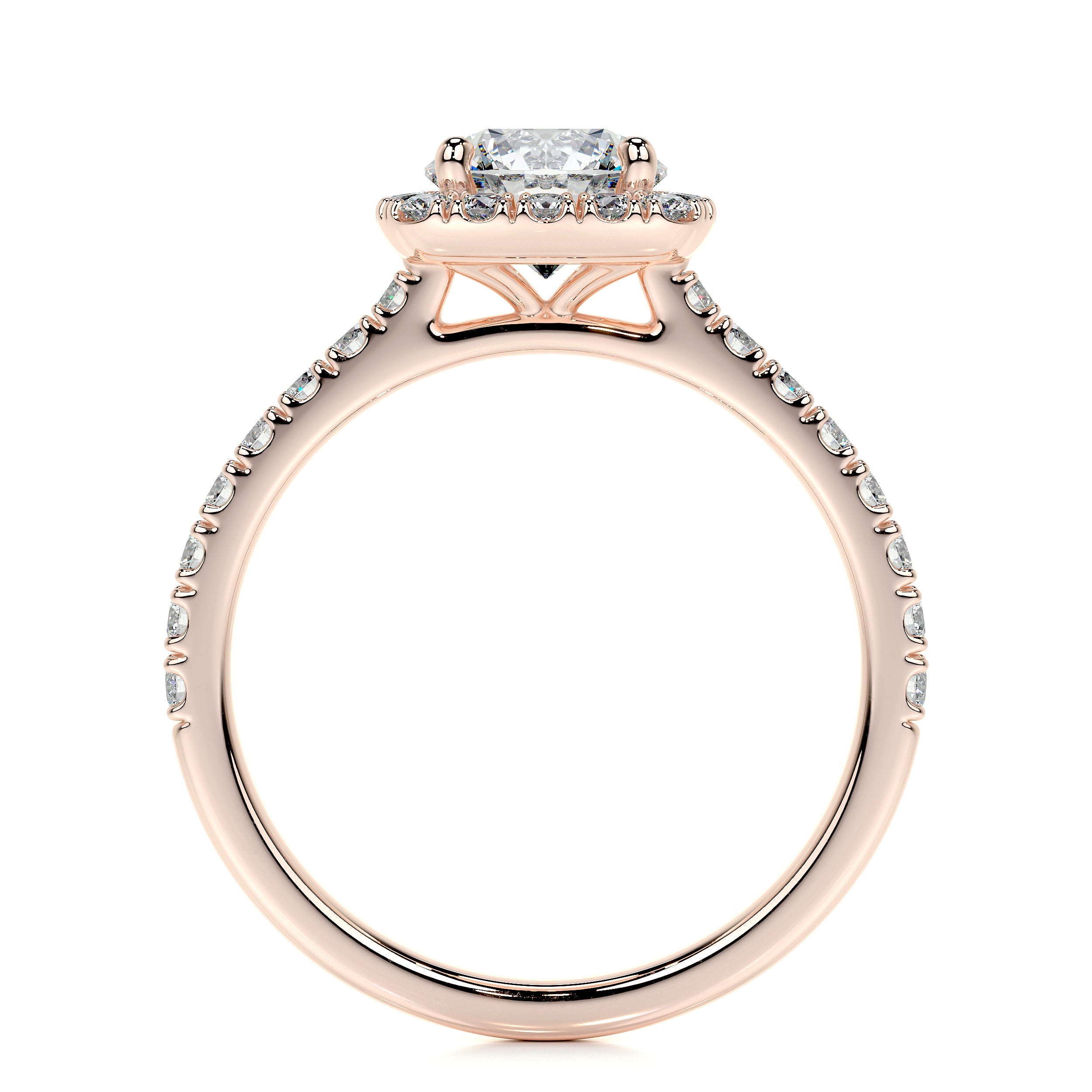 Claudia Lab Grown Diamond Ring (1.4 Carat) -14K Rose Gold