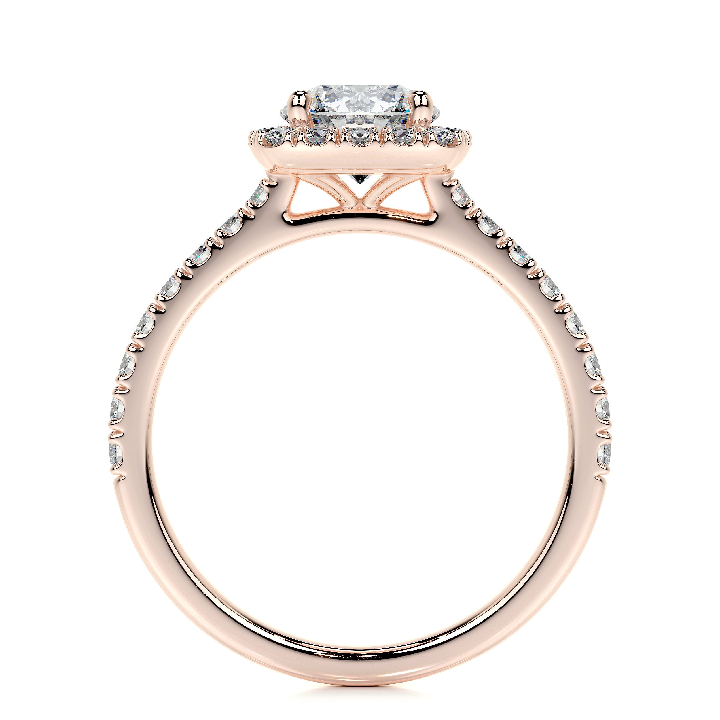 Claudia Lab Grown Diamond Ring   (1.4 Carat) -14K Rose Gold