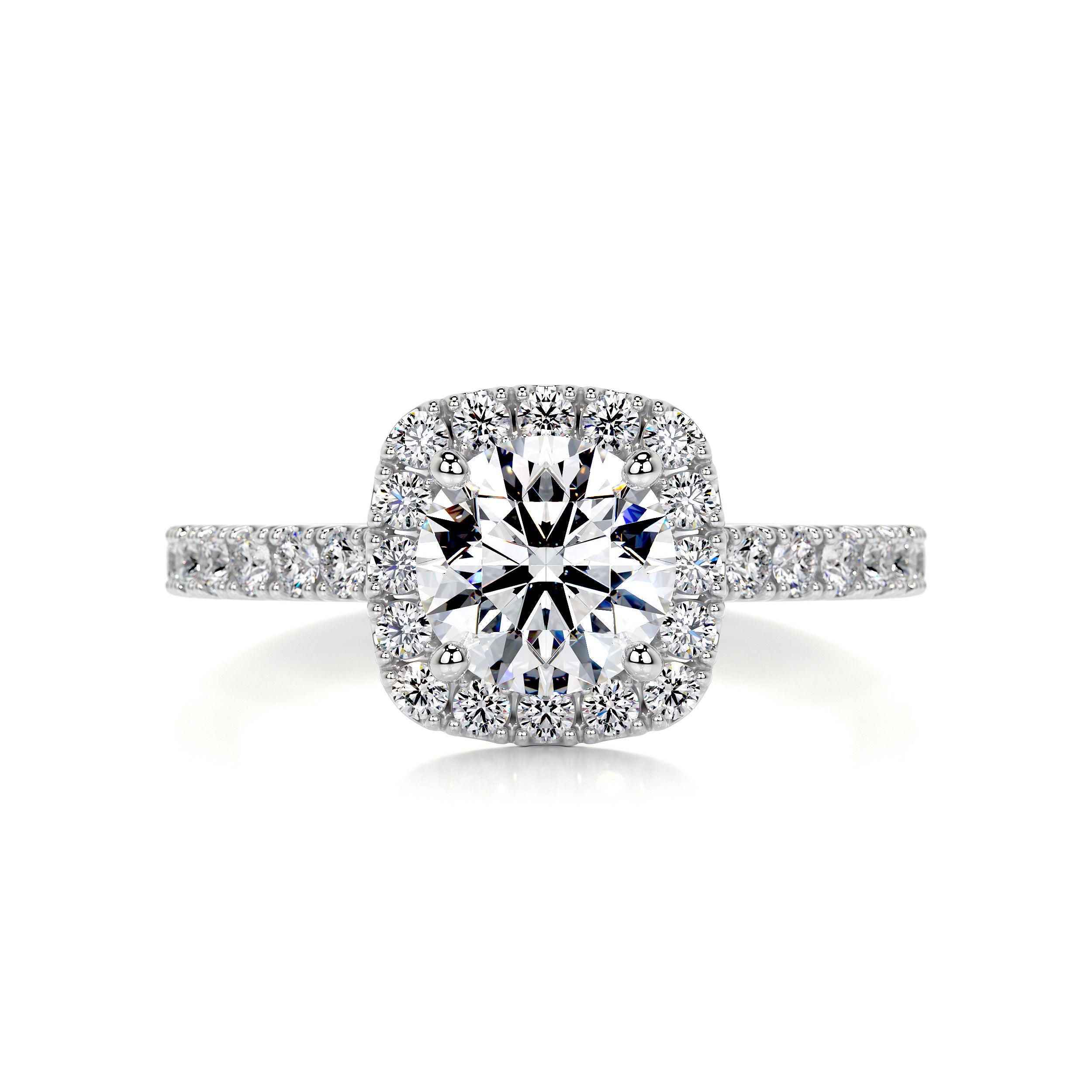 Claudia Diamond Engagement Ring -14K White Gold