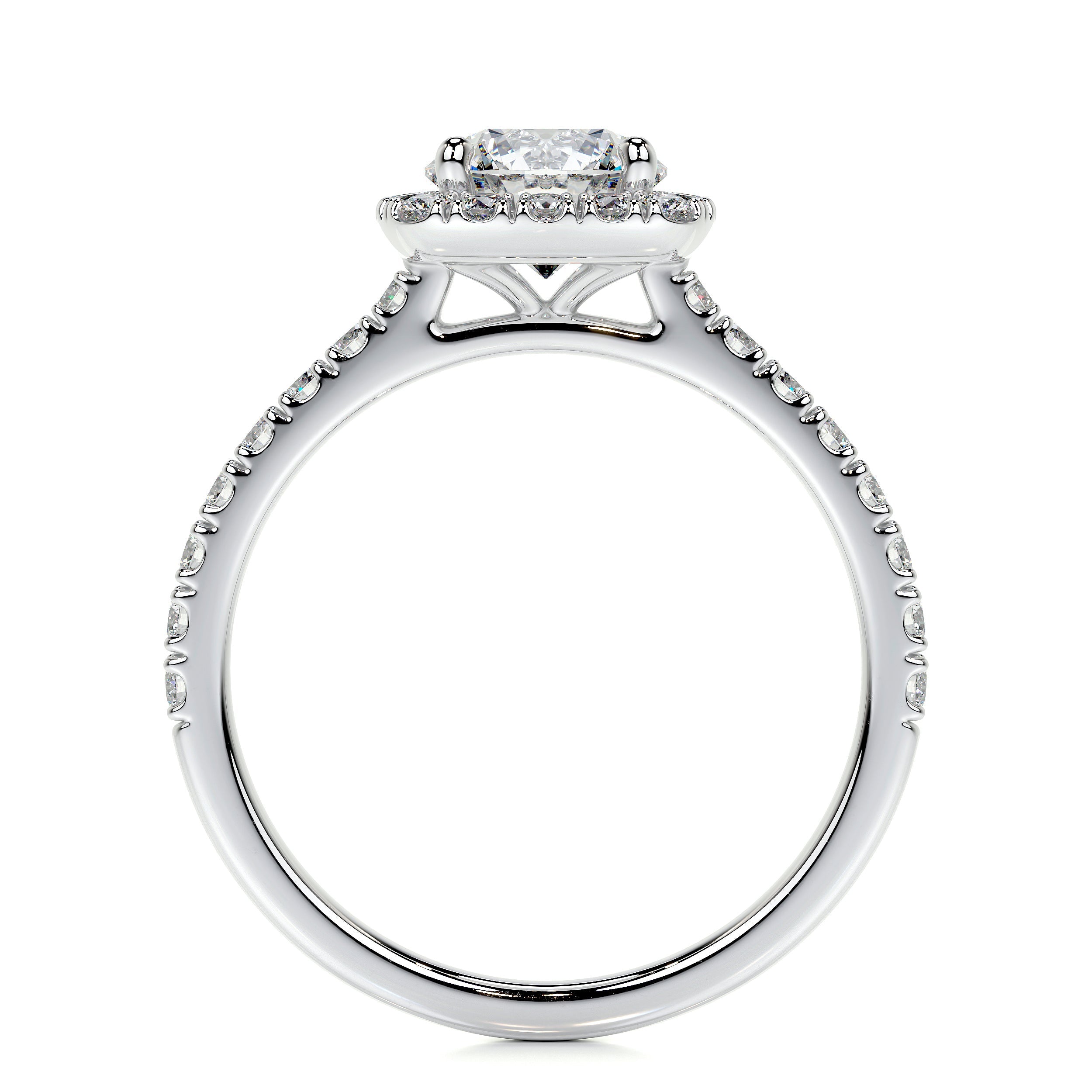 Claudia Lab Grown Diamond Ring   (1.4 Carat) -18K White Gold