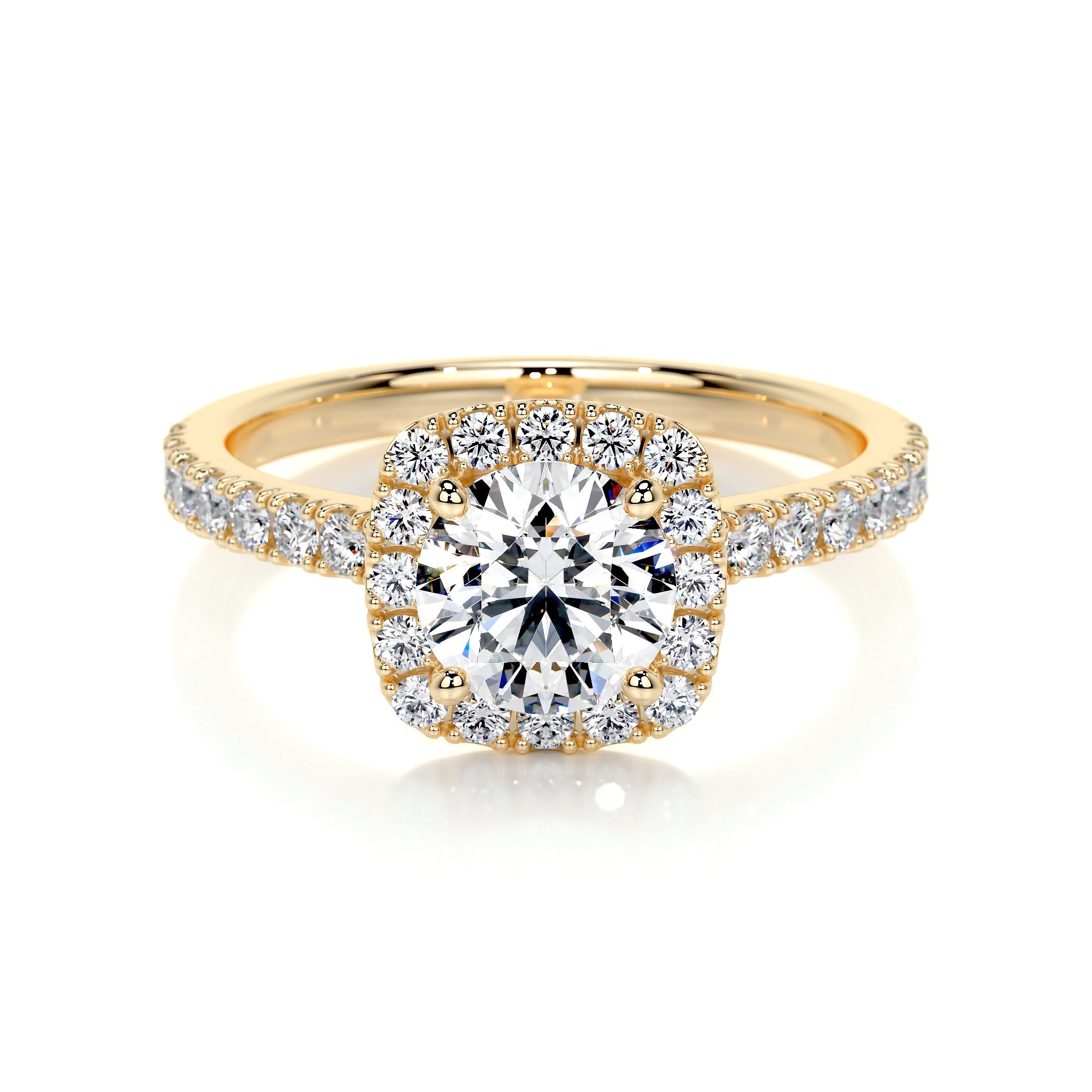 Claudia Lab Grown Diamond Ring (1.4 Carat) -18K Yellow Gold