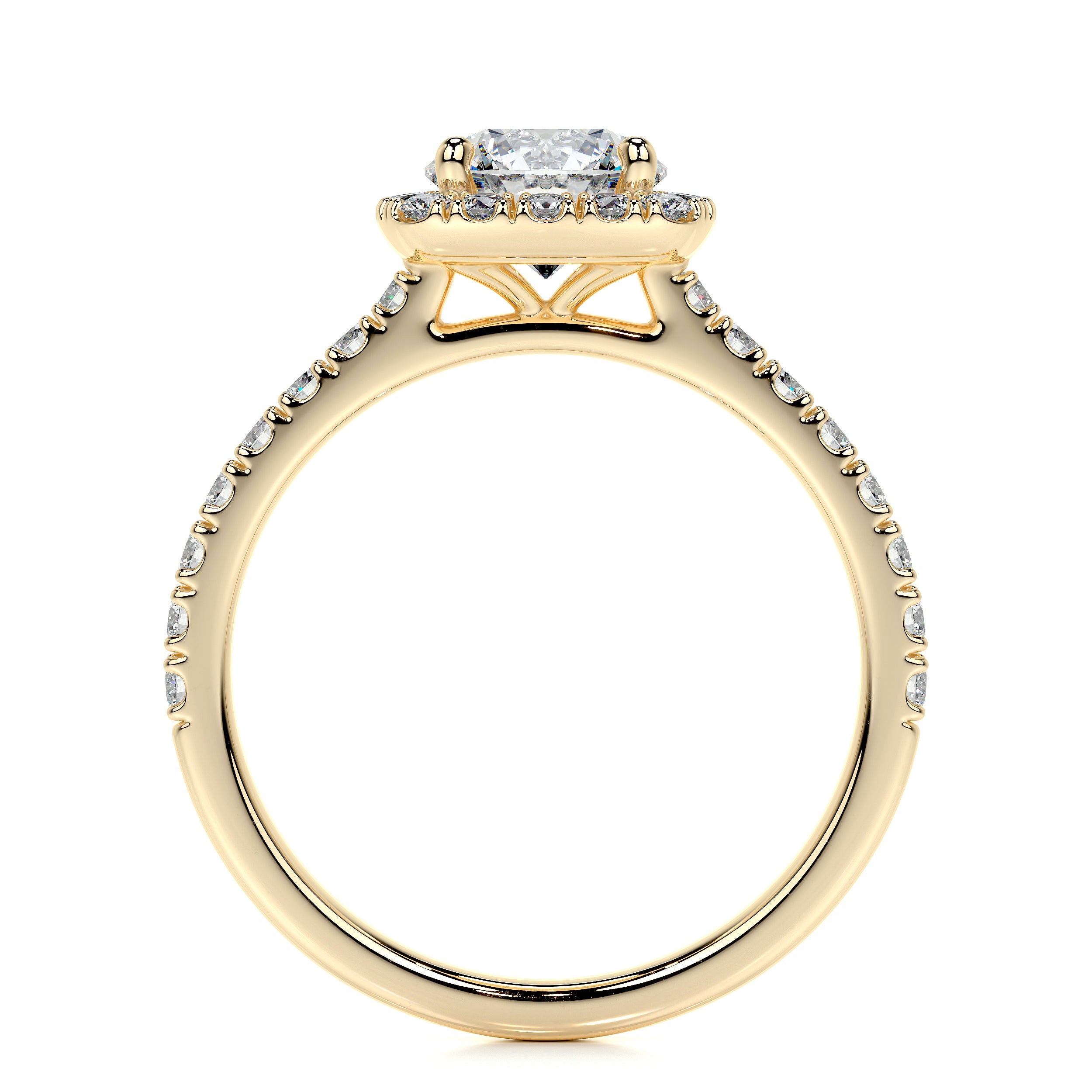 Claudia Lab Grown Diamond Ring   (1.4 Carat) -18K Yellow Gold