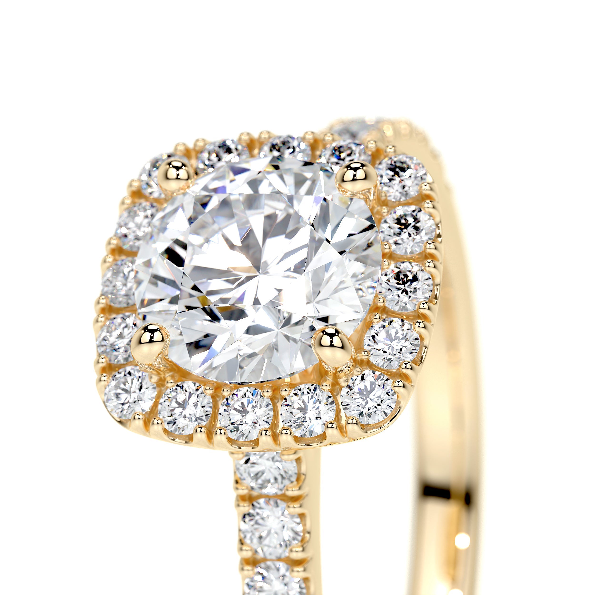 Claudia Lab Grown Diamond Ring   (1.4 Carat) -18K Yellow Gold
