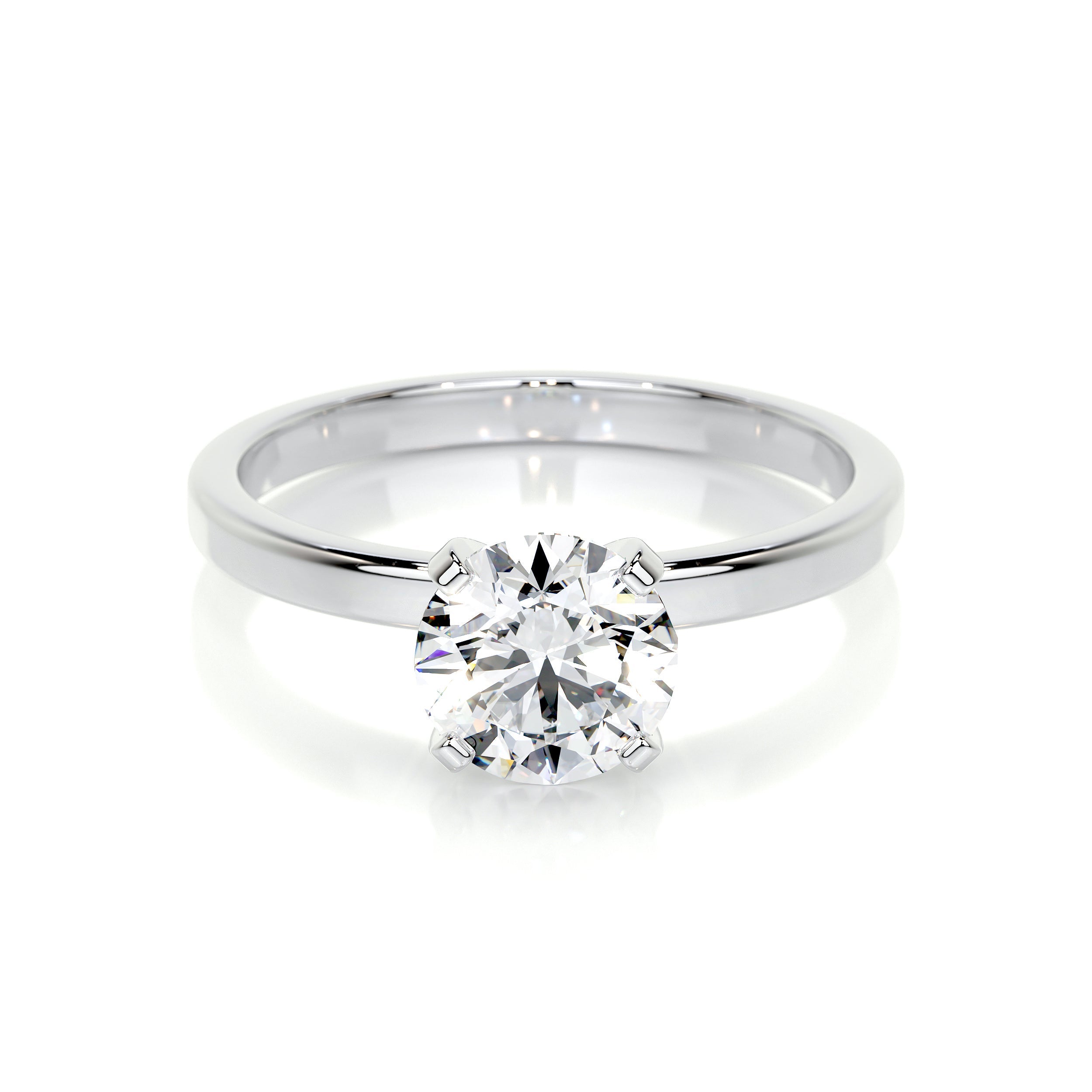 Jessica Lab Grown Diamond Ring   (1 Carat) -14K White Gold