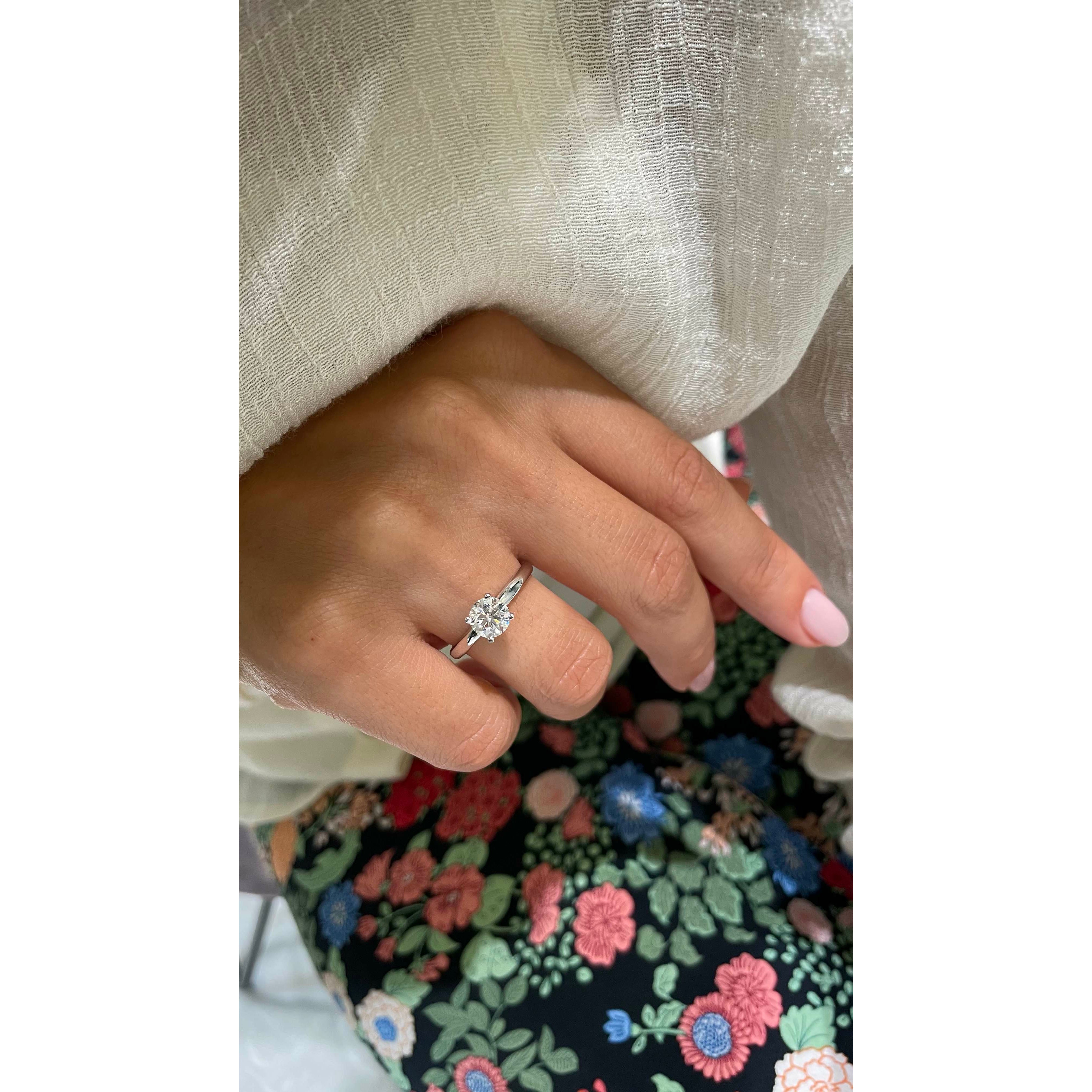 Jessica Lab Grown Diamond Ring (1 Carat) -Platinum
