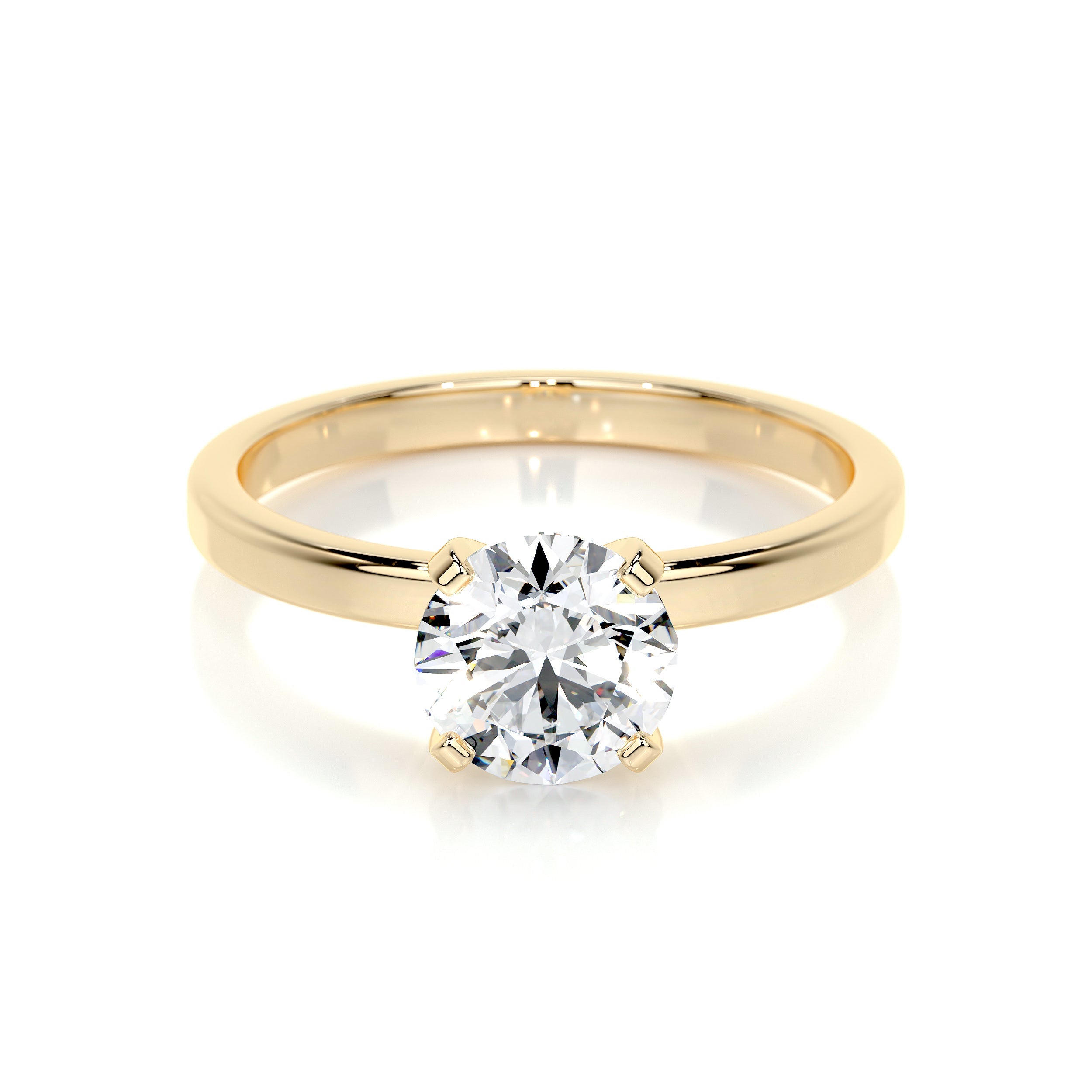 Jessica Lab Grown Diamond Ring (1 Carat) -18K Yellow Gold