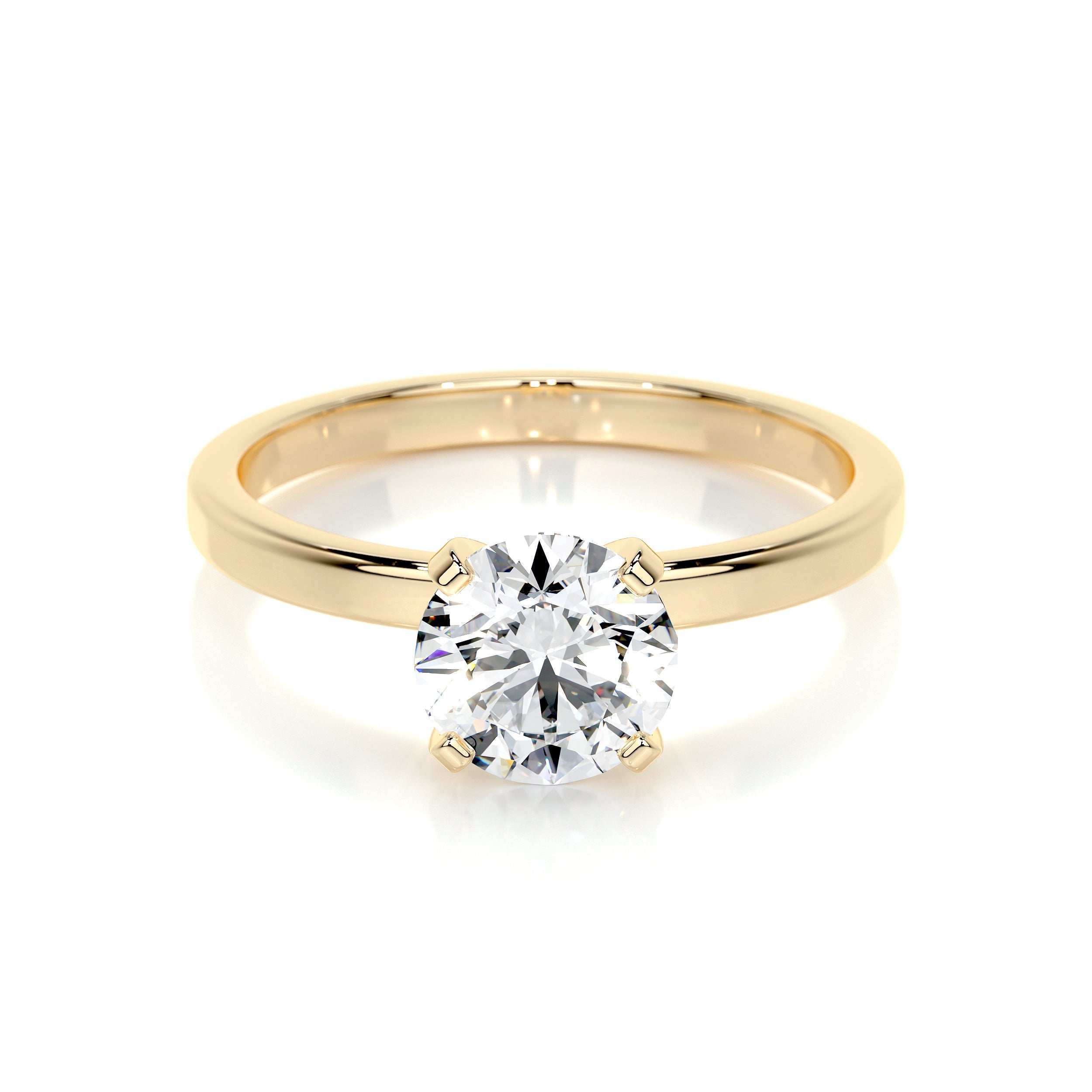 Jessica Lab Grown Diamond Ring   (1 Carat) -18K Yellow Gold