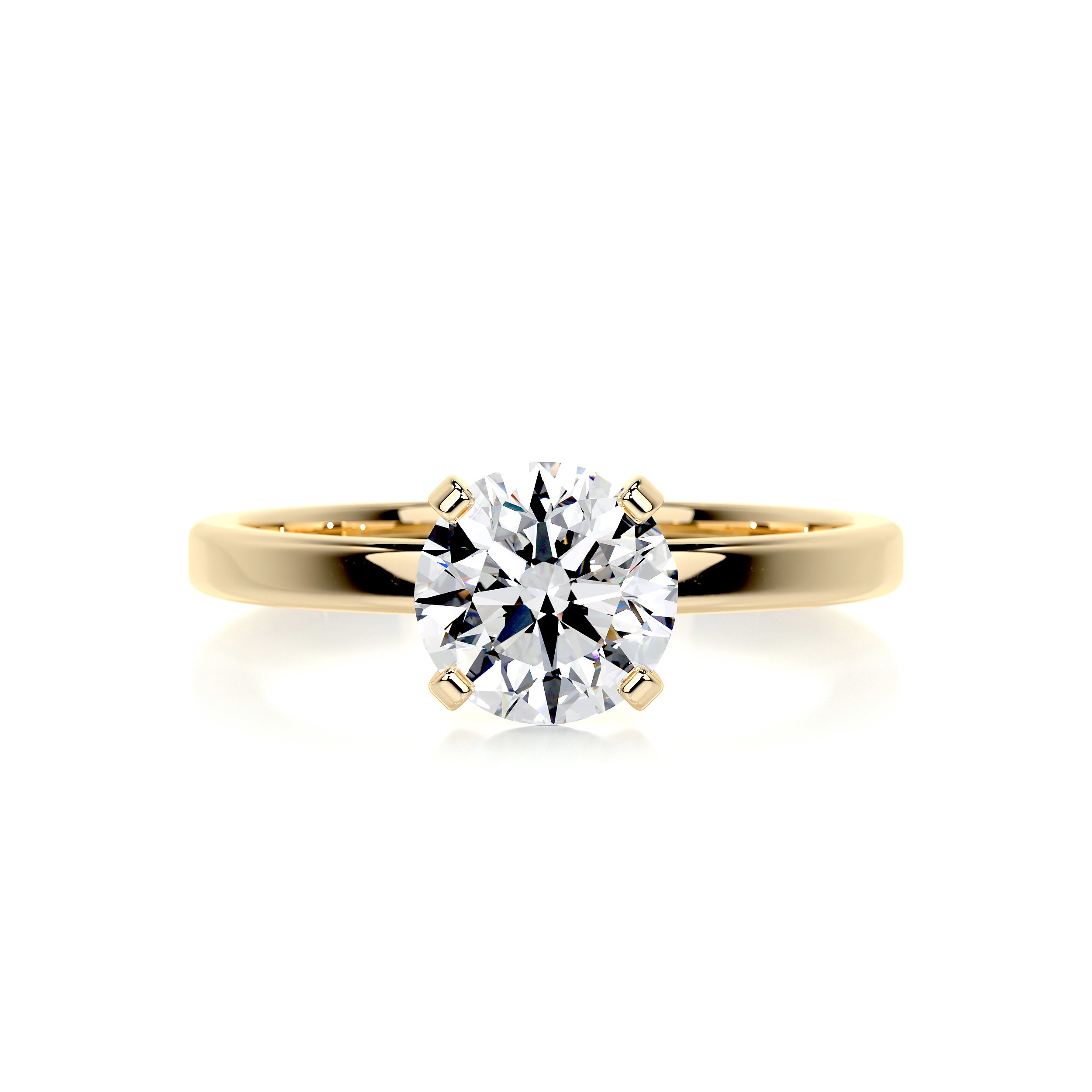 Jessica Diamond Engagement Ring -18K Yellow Gold