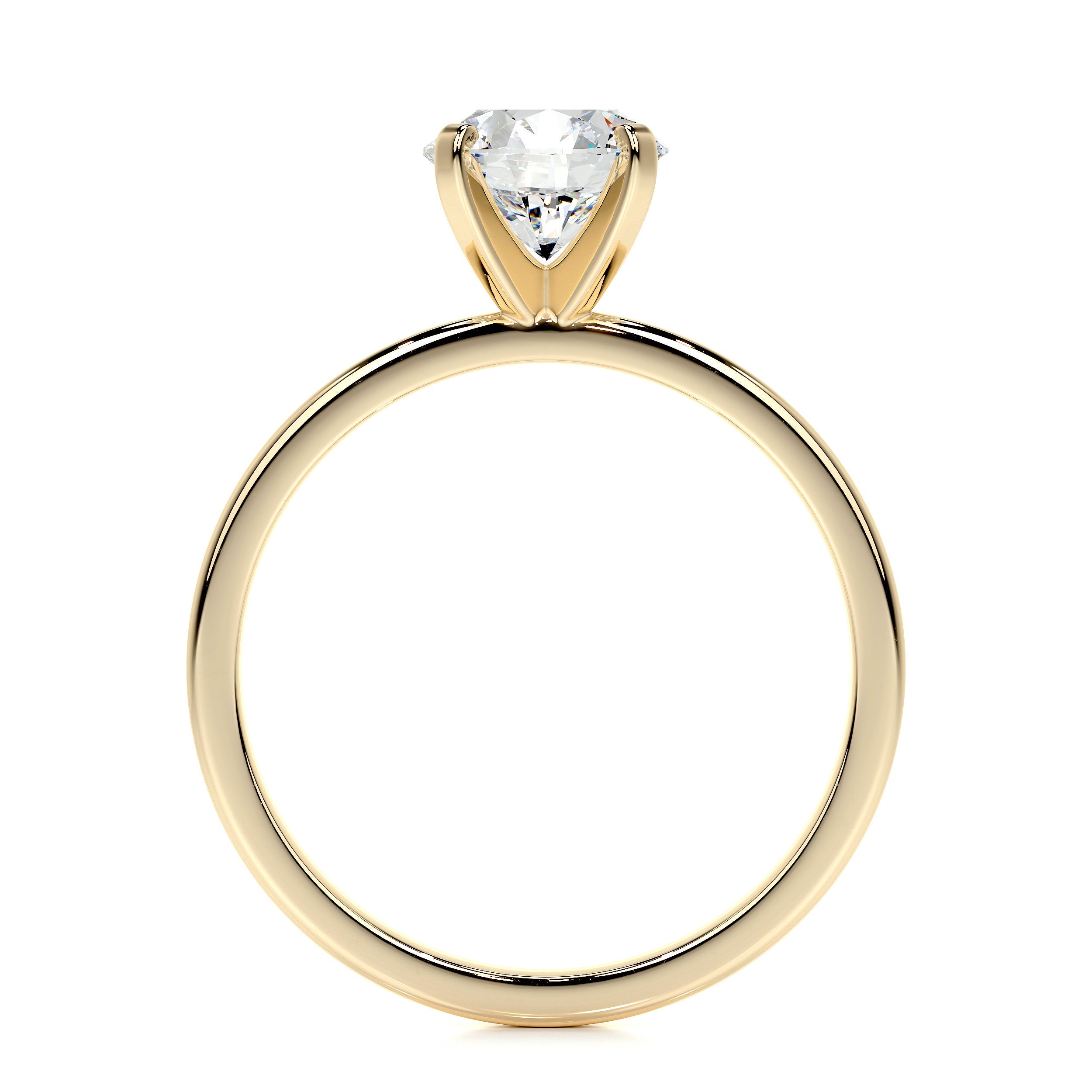 Jessica Lab Grown Diamond Ring   (1 Carat) -18K Yellow Gold