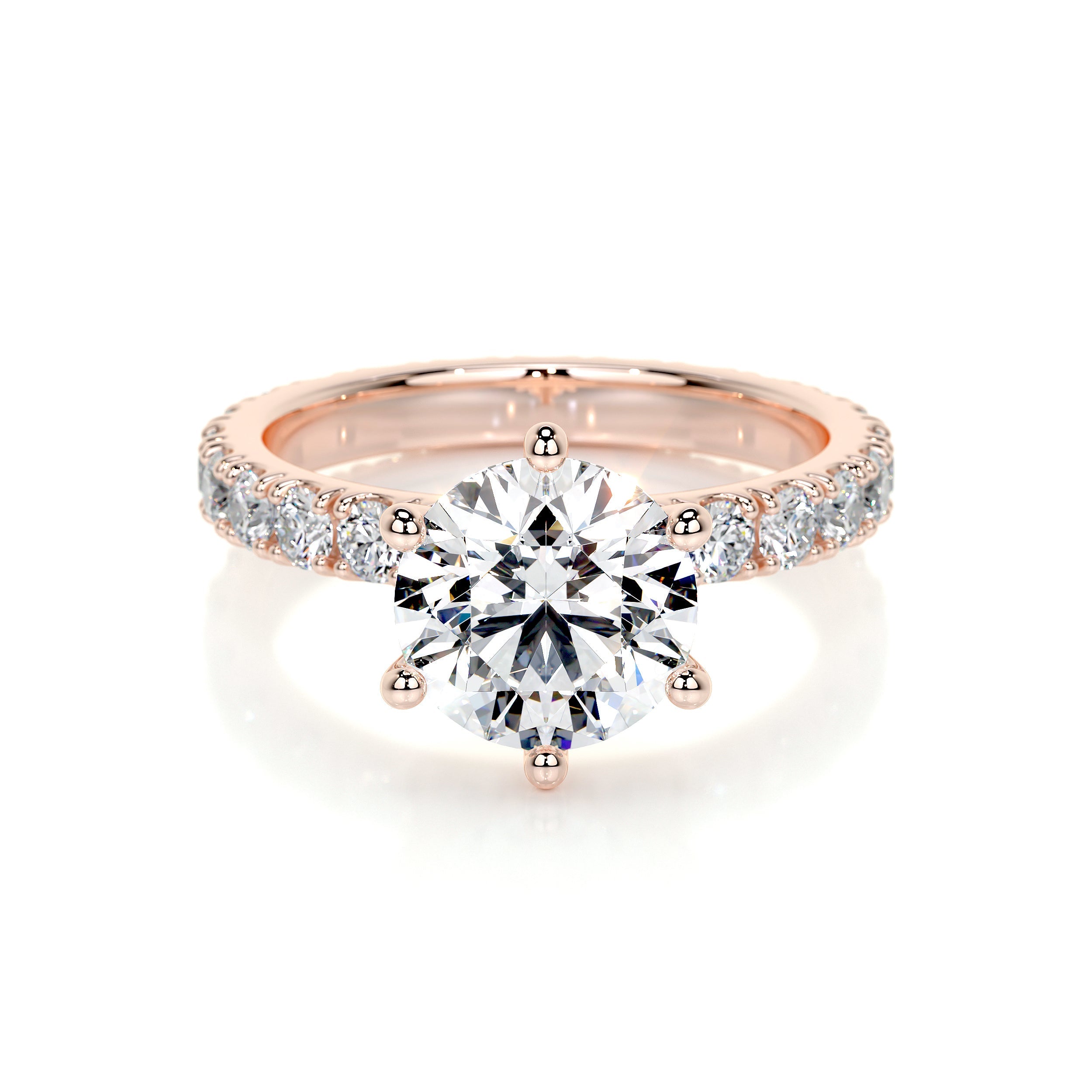Jane Lab Grown Diamond Ring (2.25 Carat) -14K Rose Gold