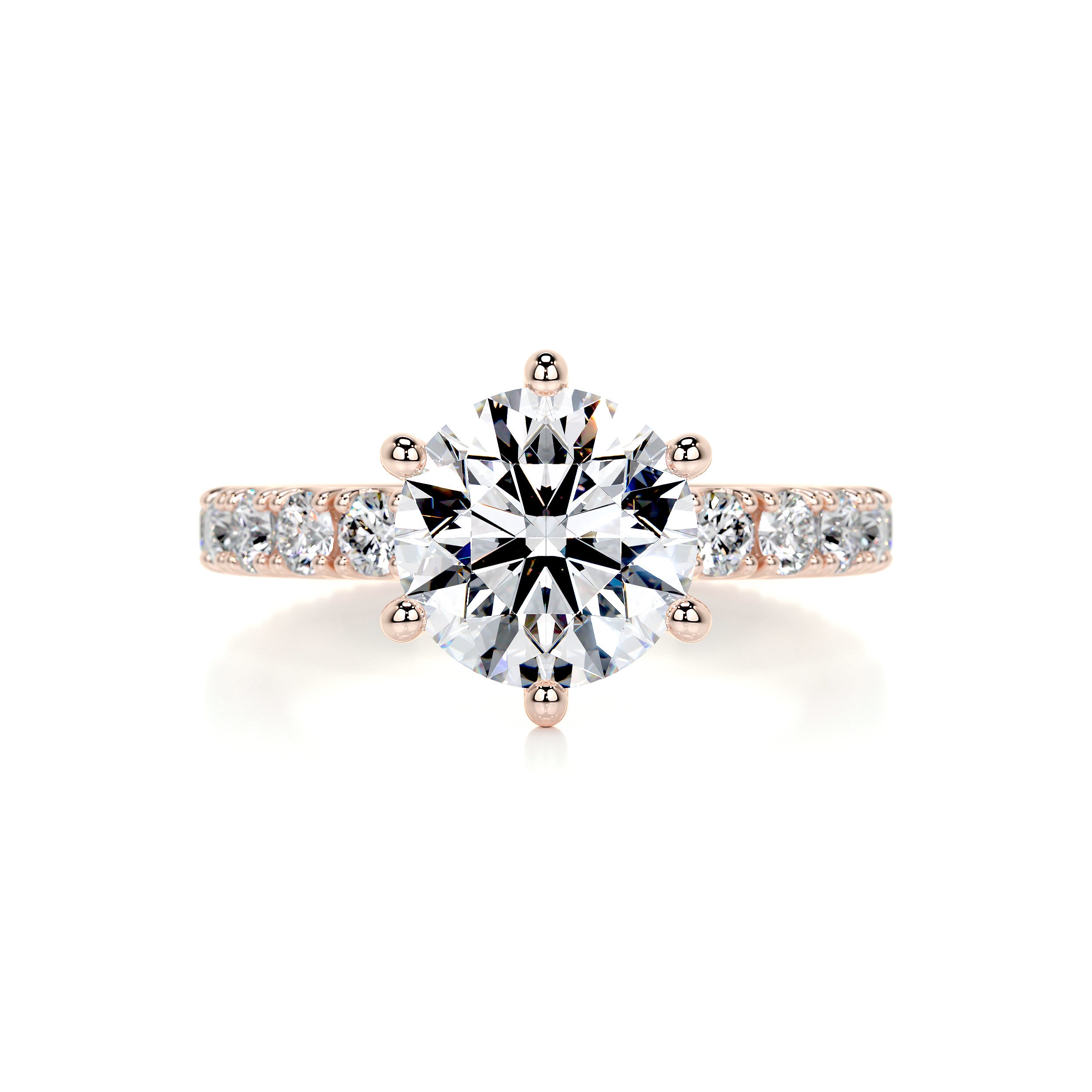 Jane Diamond Engagement Ring -14K Rose Gold