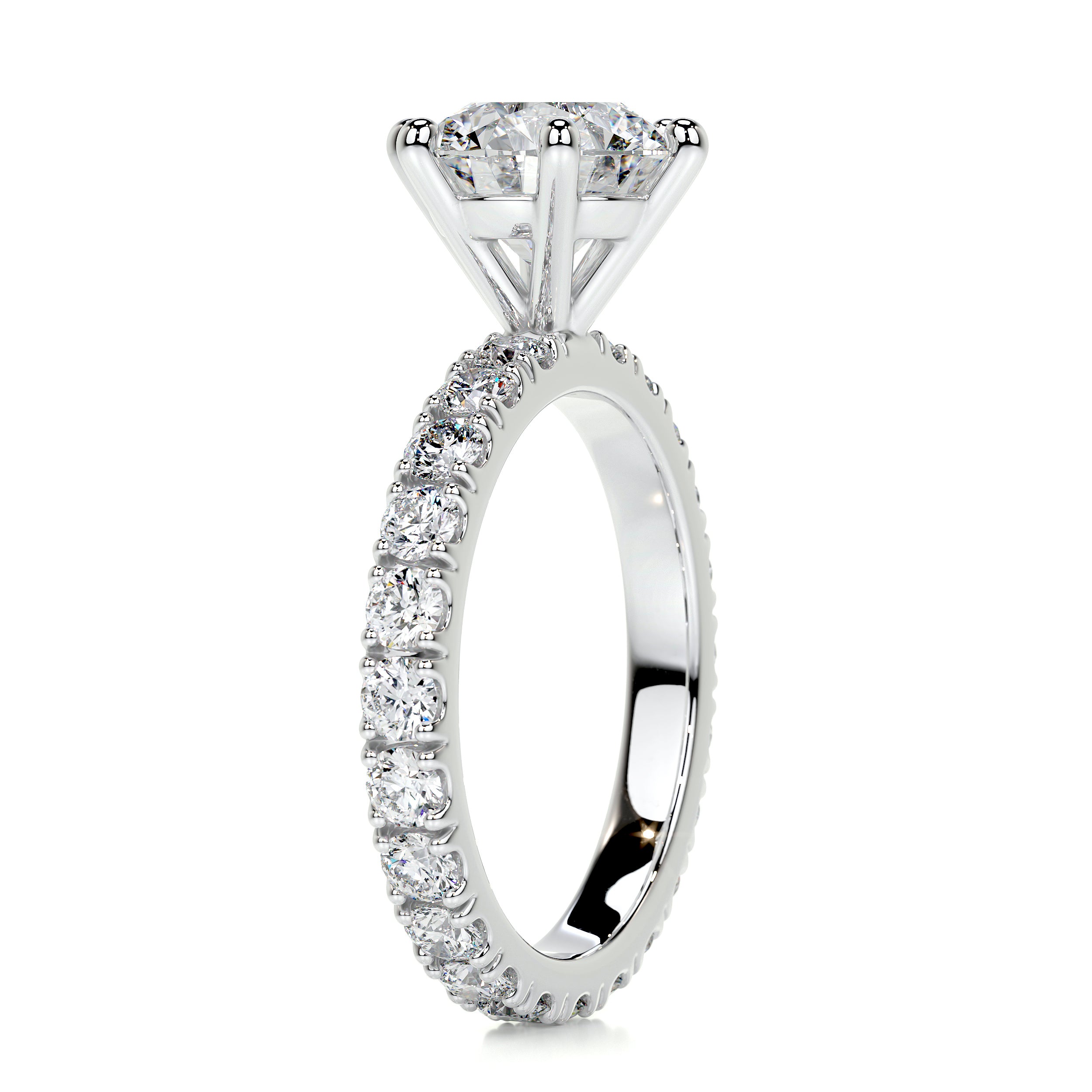 Jane Diamond Engagement Ring -18K White Gold