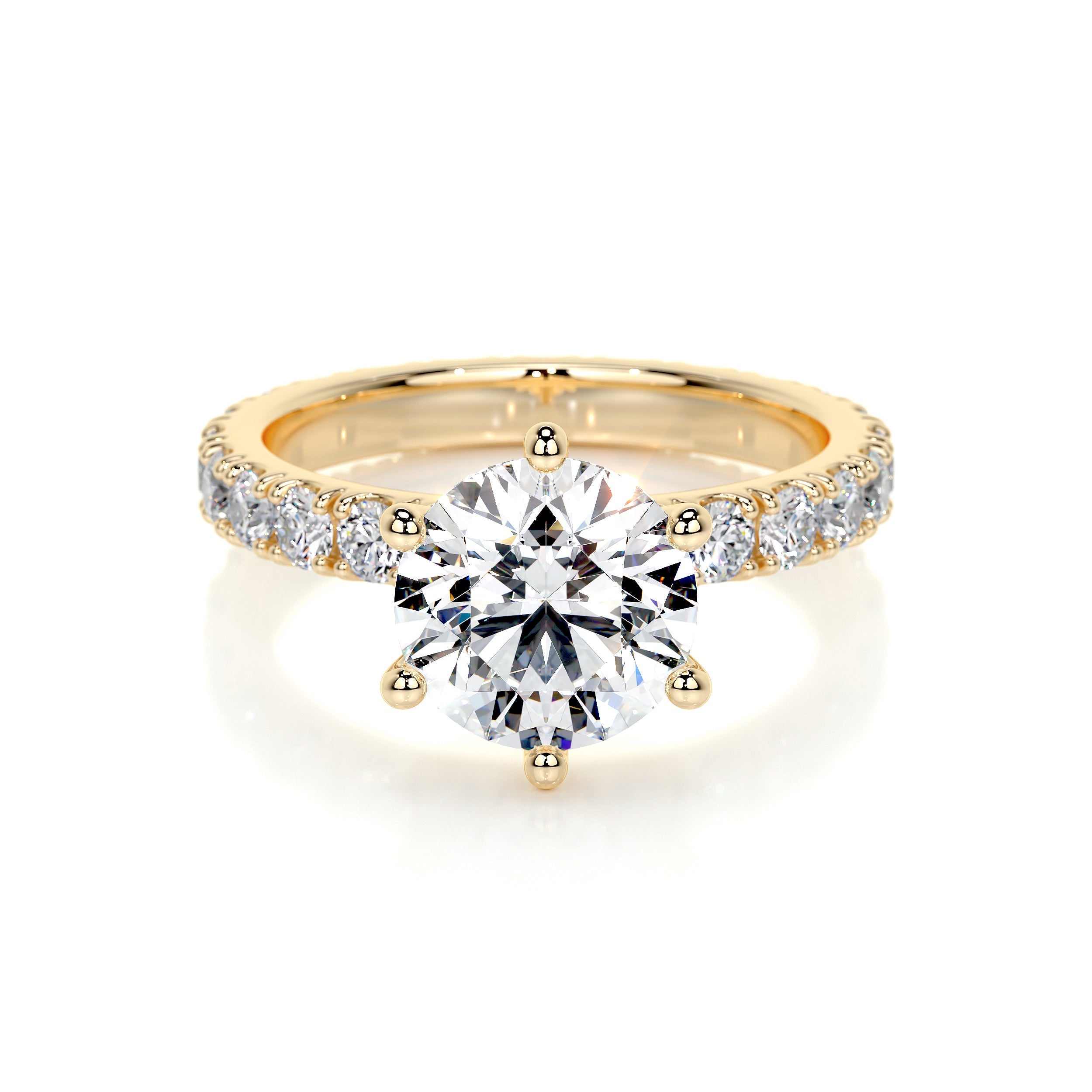 Jane Lab Grown Diamond Ring (2.25 Carat) -18K Yellow Gold