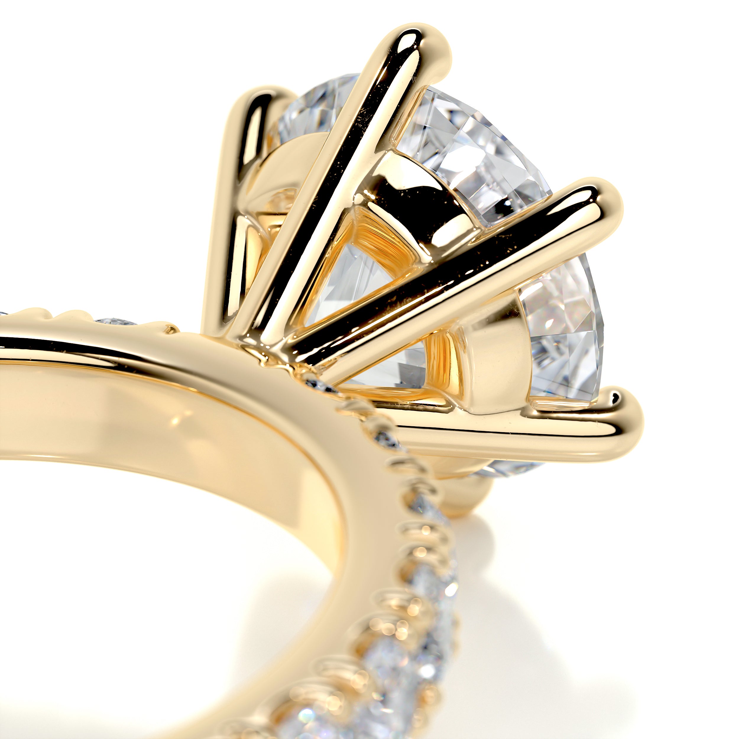 Jane Diamond Engagement Ring -18K Yellow Gold
