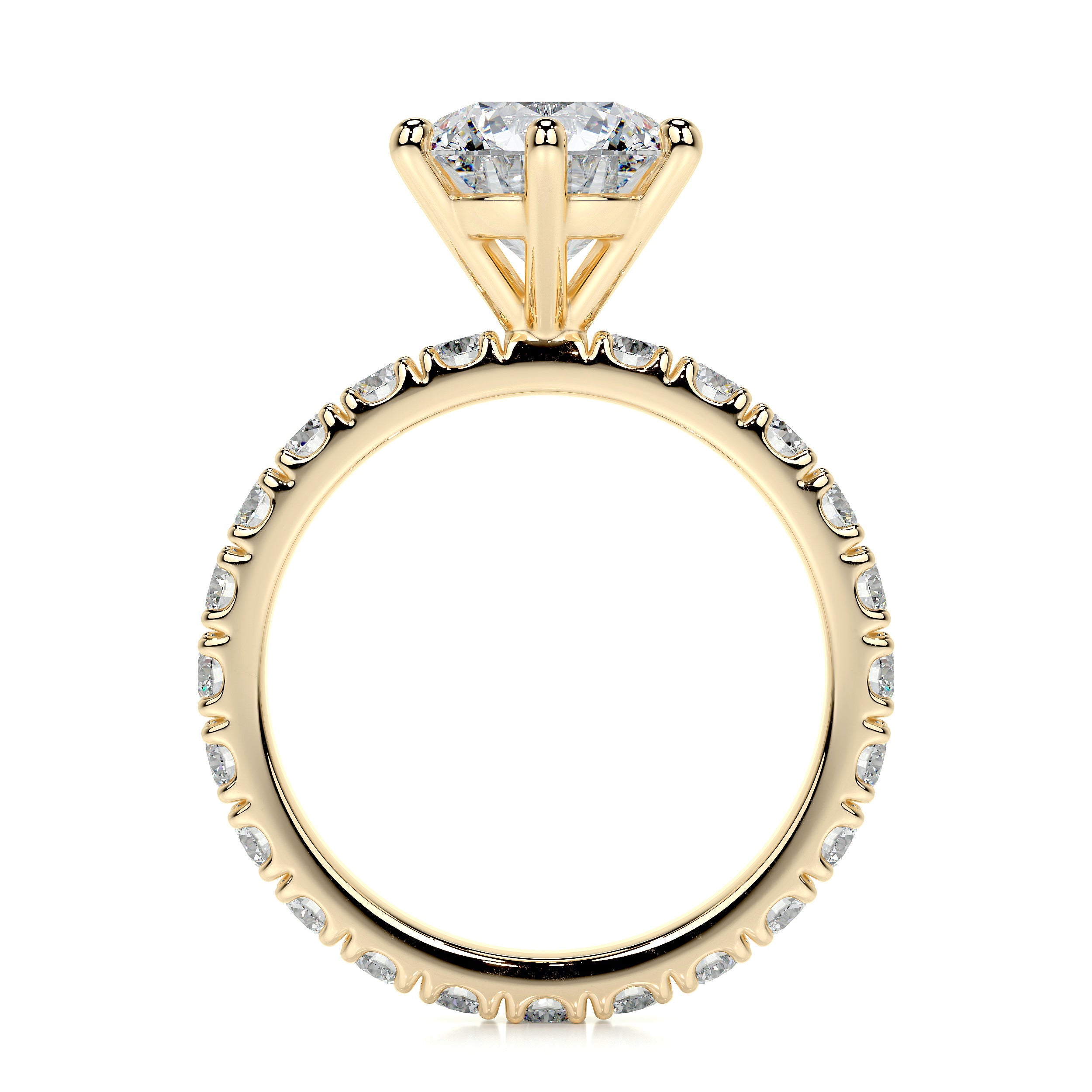 Jane Lab Grown Diamond Ring (2.25 Carat) -18K Yellow Gold