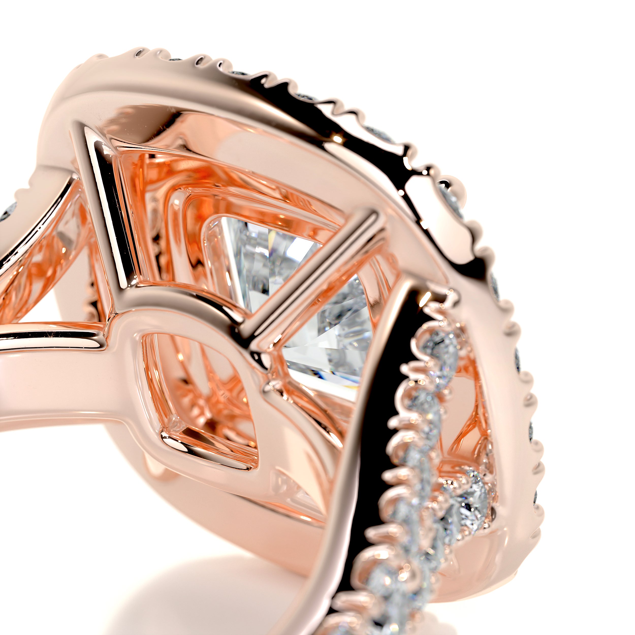Tina Diamond Engagement Ring -14K Rose Gold