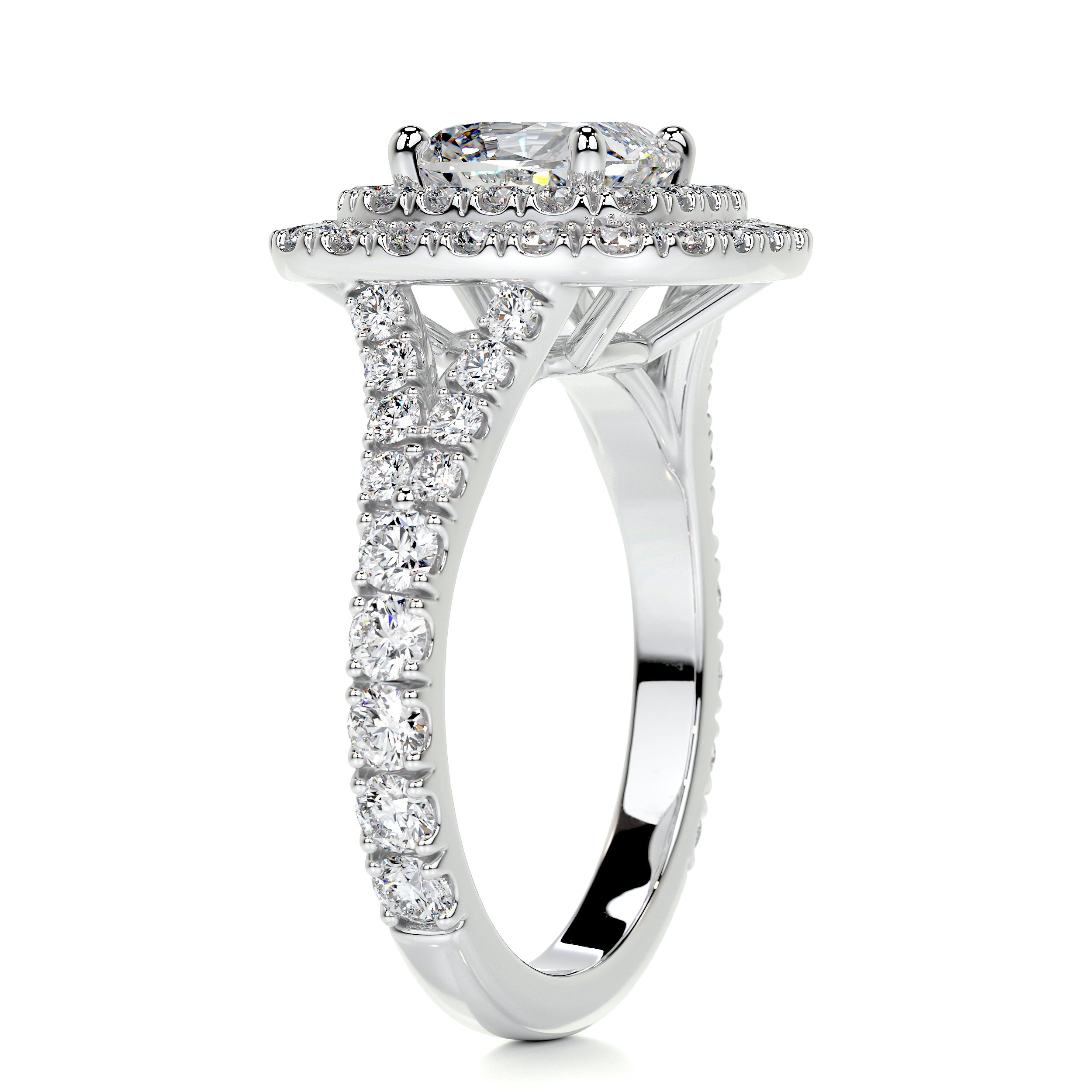 Tina Diamond Engagement Ring -14K White Gold