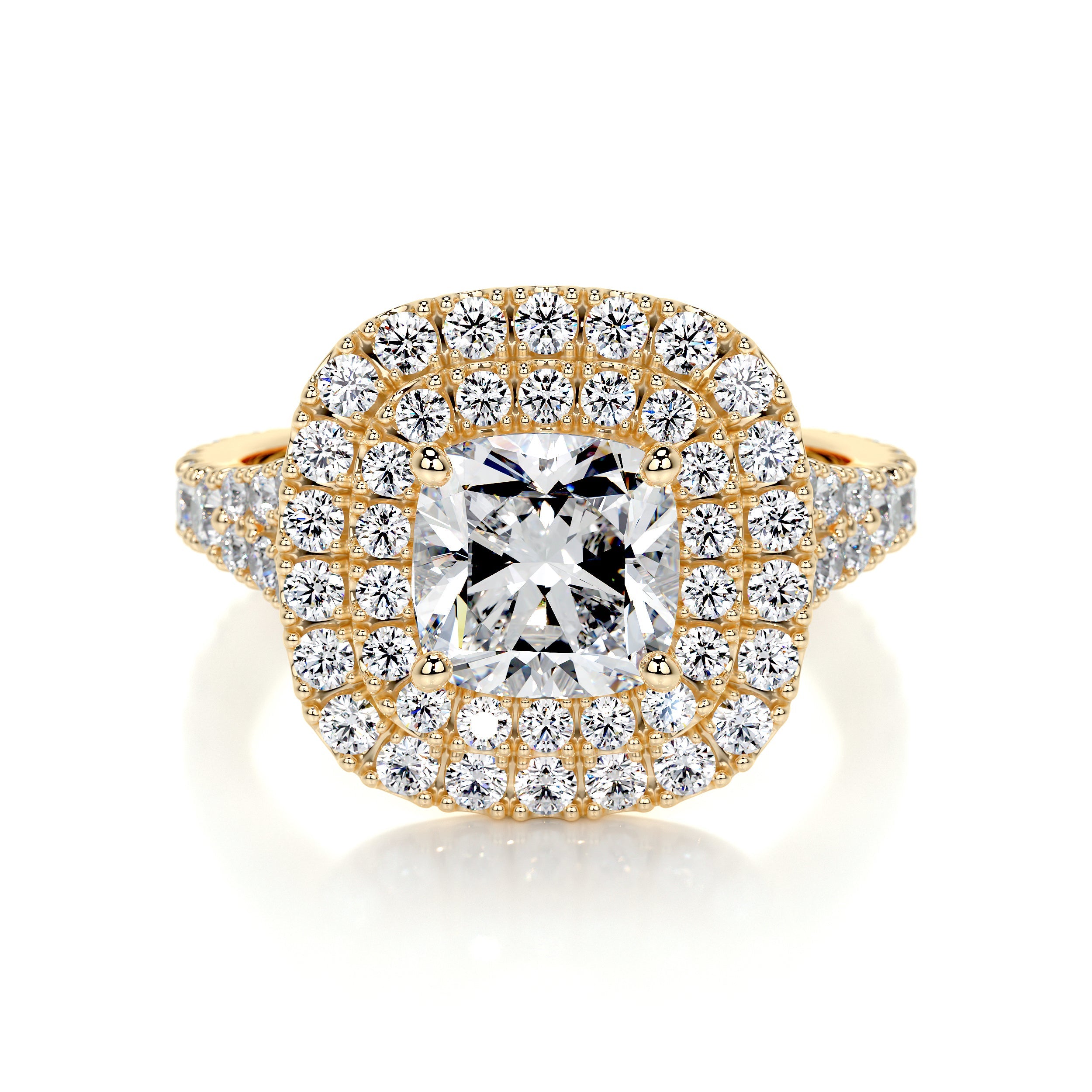 Tina Lab Grown Diamond Ring -18K Yellow Gold