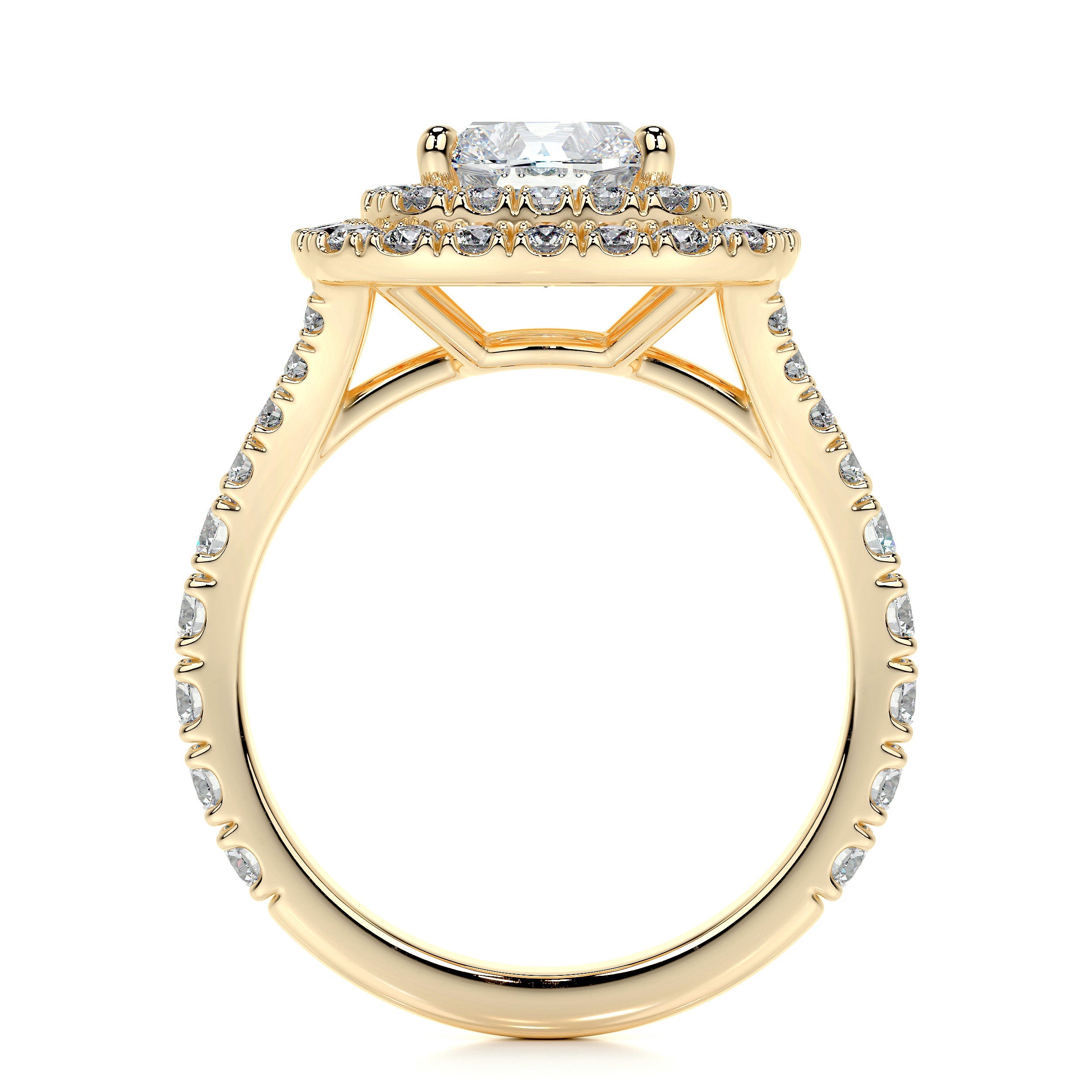 Tina Lab Grown Diamond Ring -18K Yellow Gold