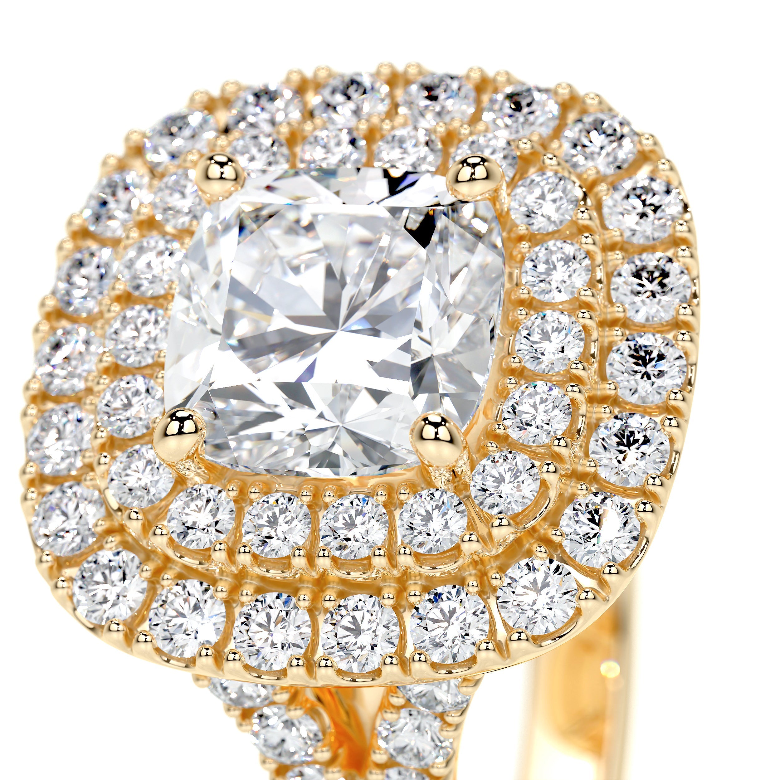 Tina Lab Grown Diamond Ring -18K Yellow Gold