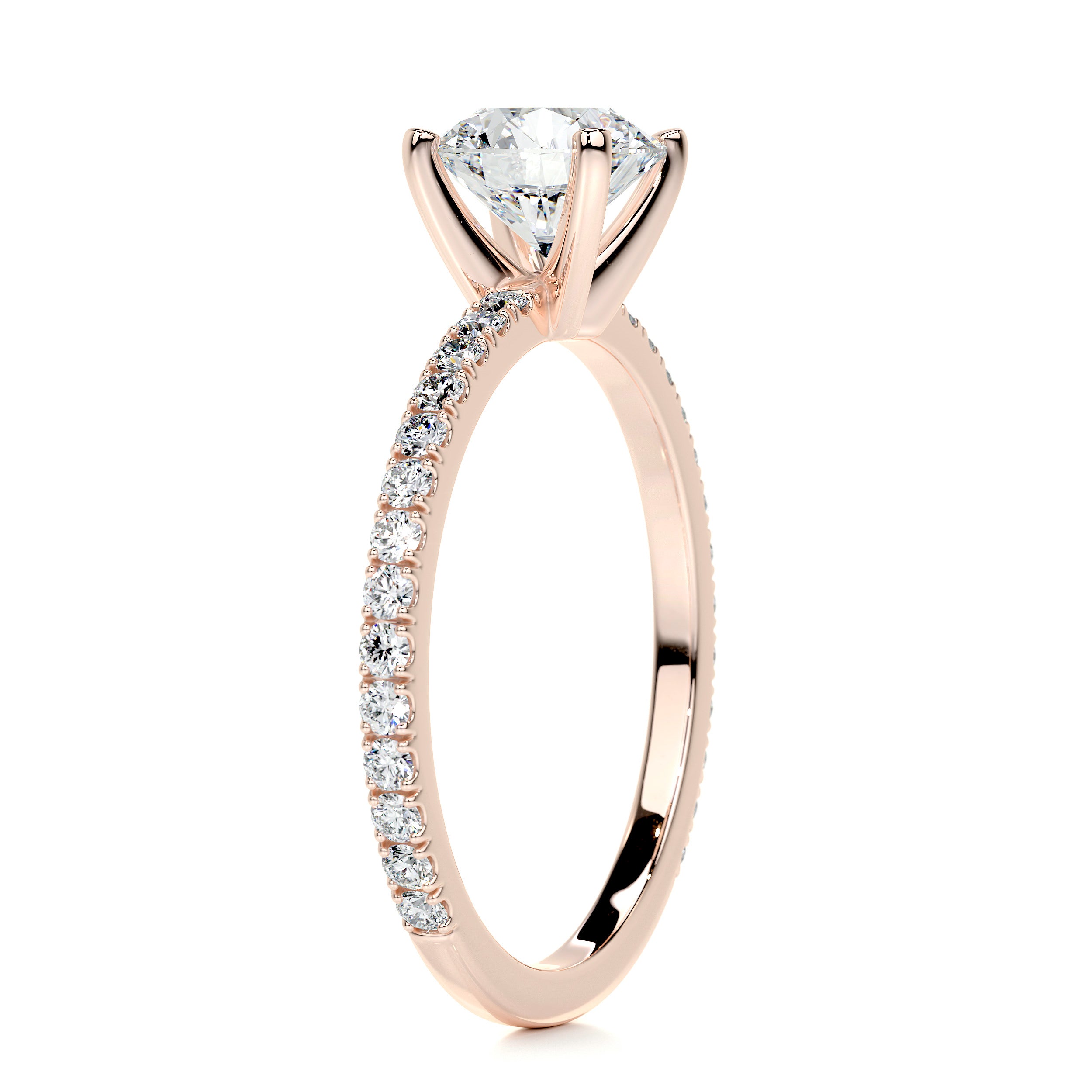 Stephanie Diamond Engagement Ring -14K Rose Gold