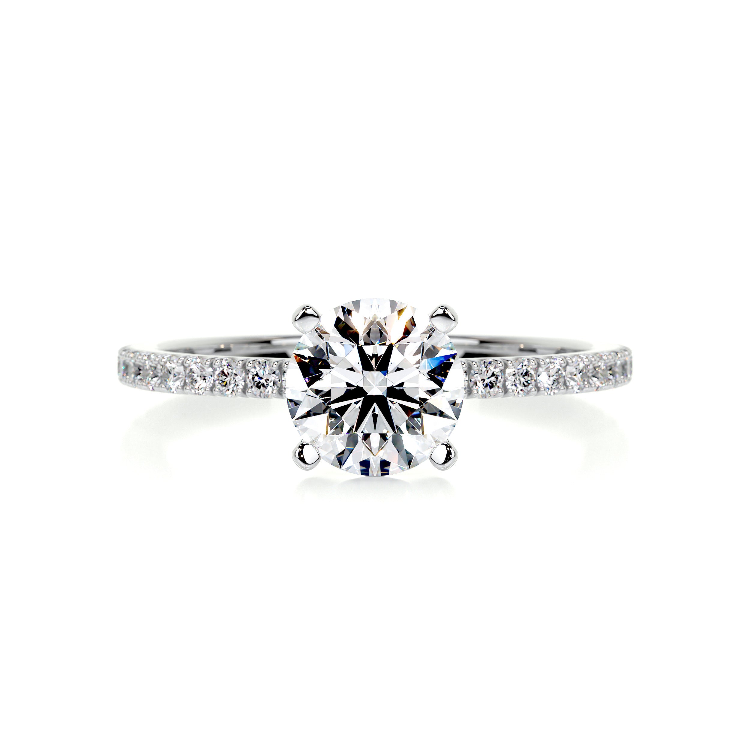 Stephanie Diamond Engagement Ring -18K White Gold