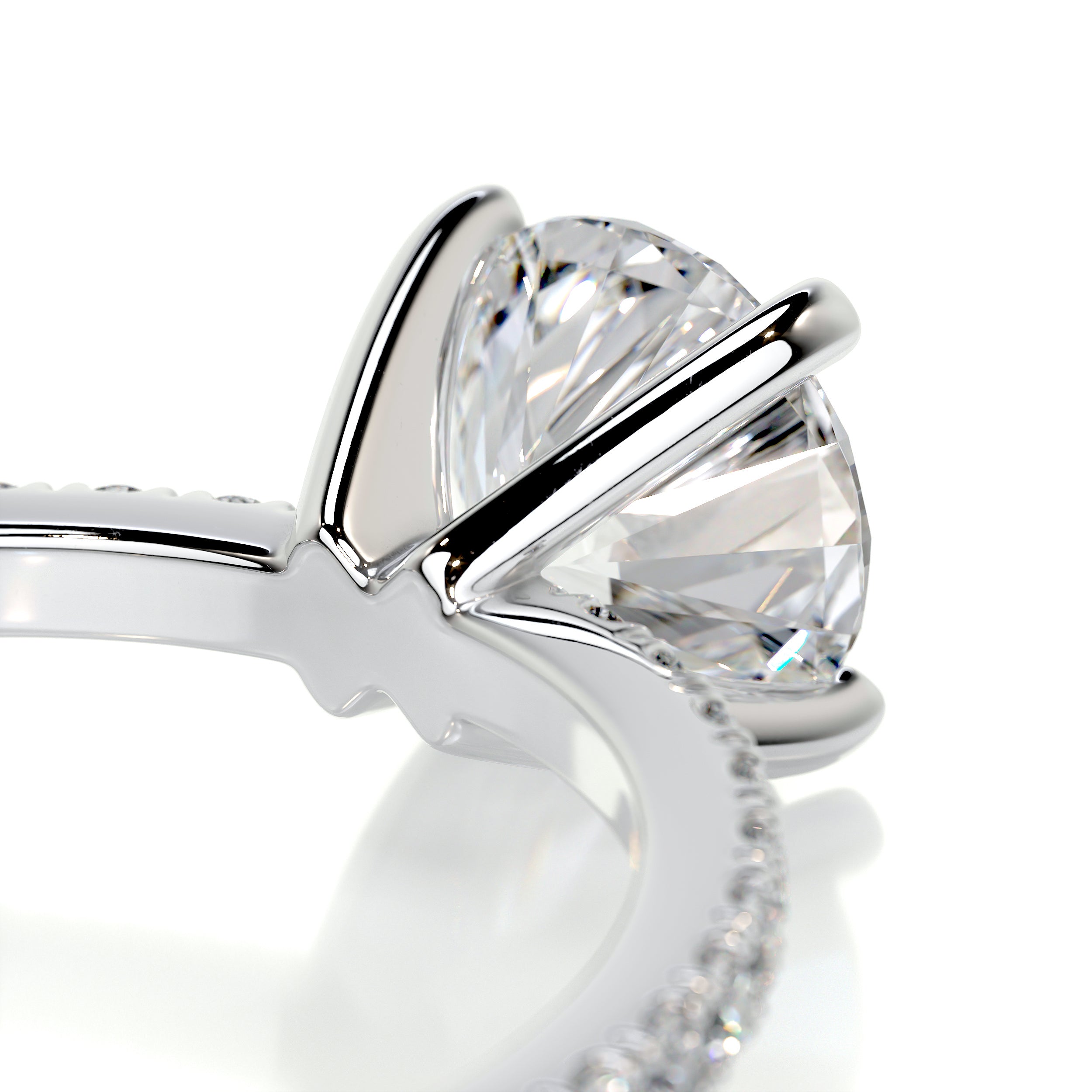 Stephanie Diamond Engagement Ring -18K White Gold