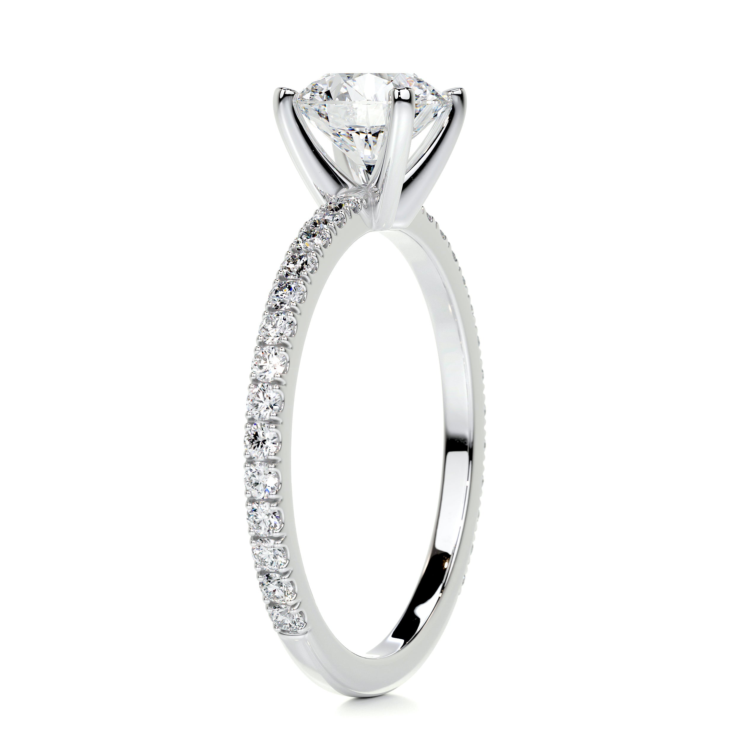 Stephanie Diamond Engagement Ring -14K White Gold