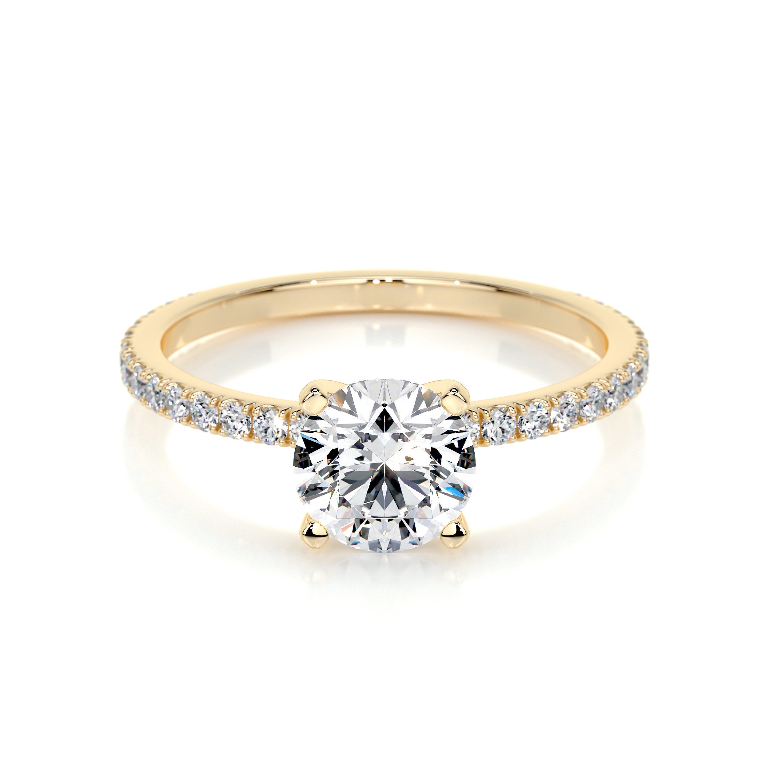 Stephanie Lab Grown Diamond Ring -18K Yellow Gold