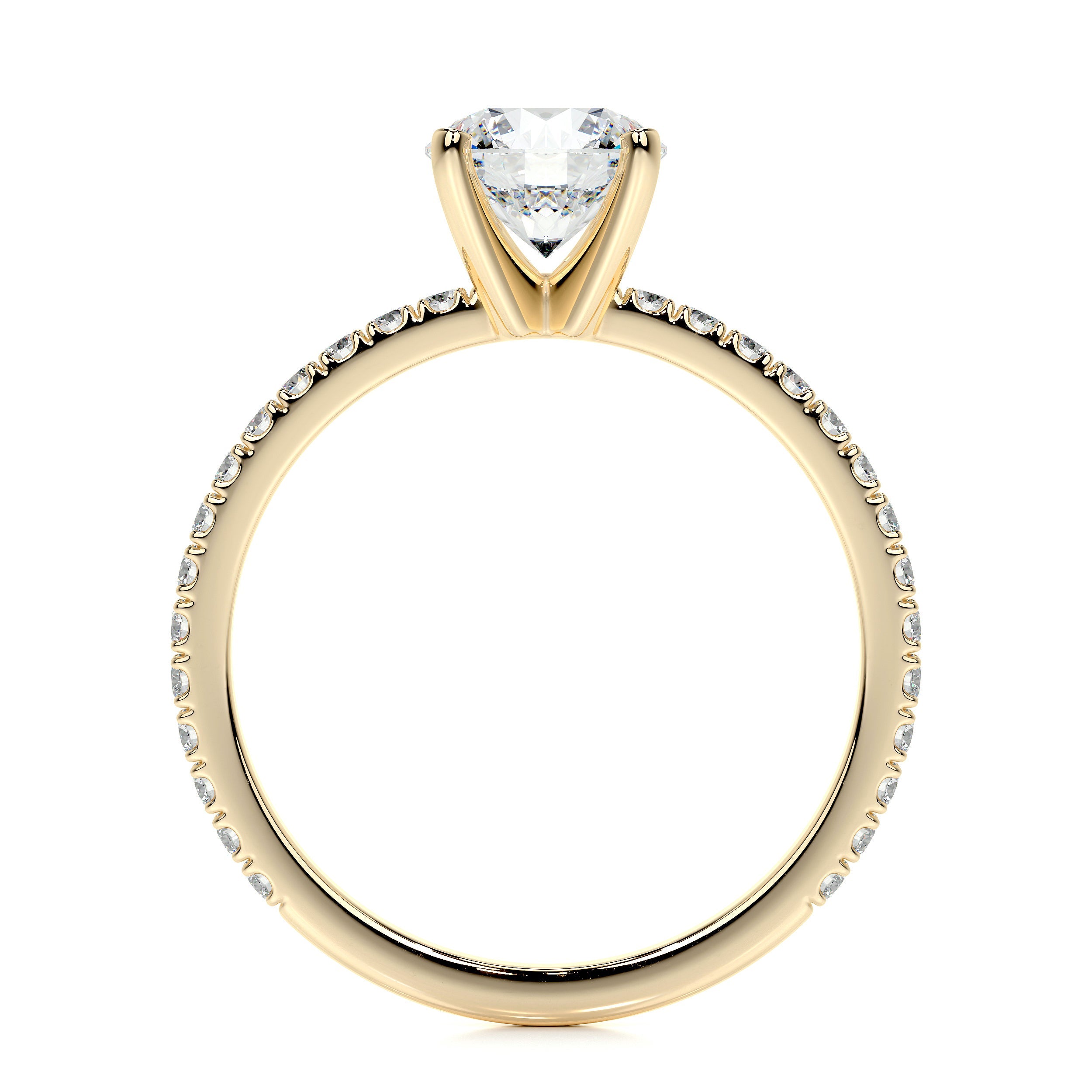 Stephanie Lab Grown Diamond Ring -18K Yellow Gold
