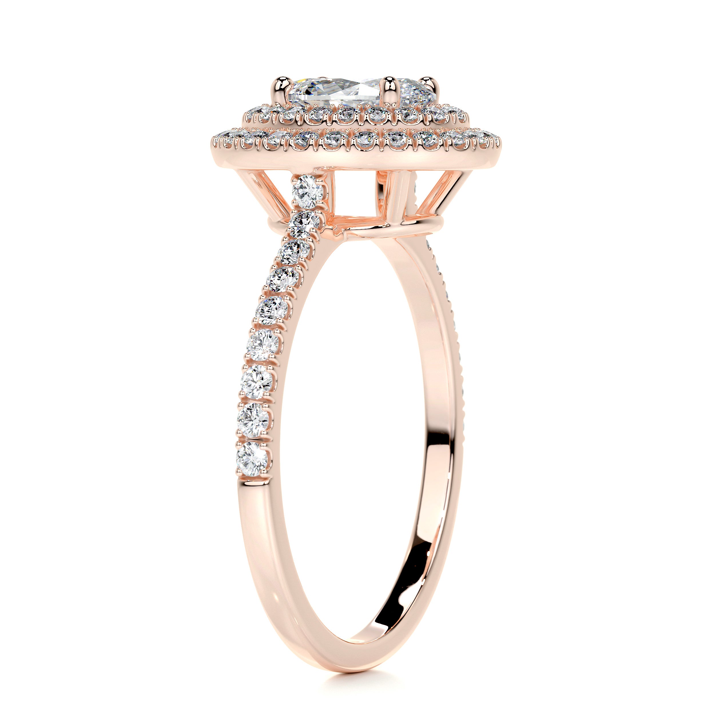 Nora Diamond Engagement Ring -14K Rose Gold
