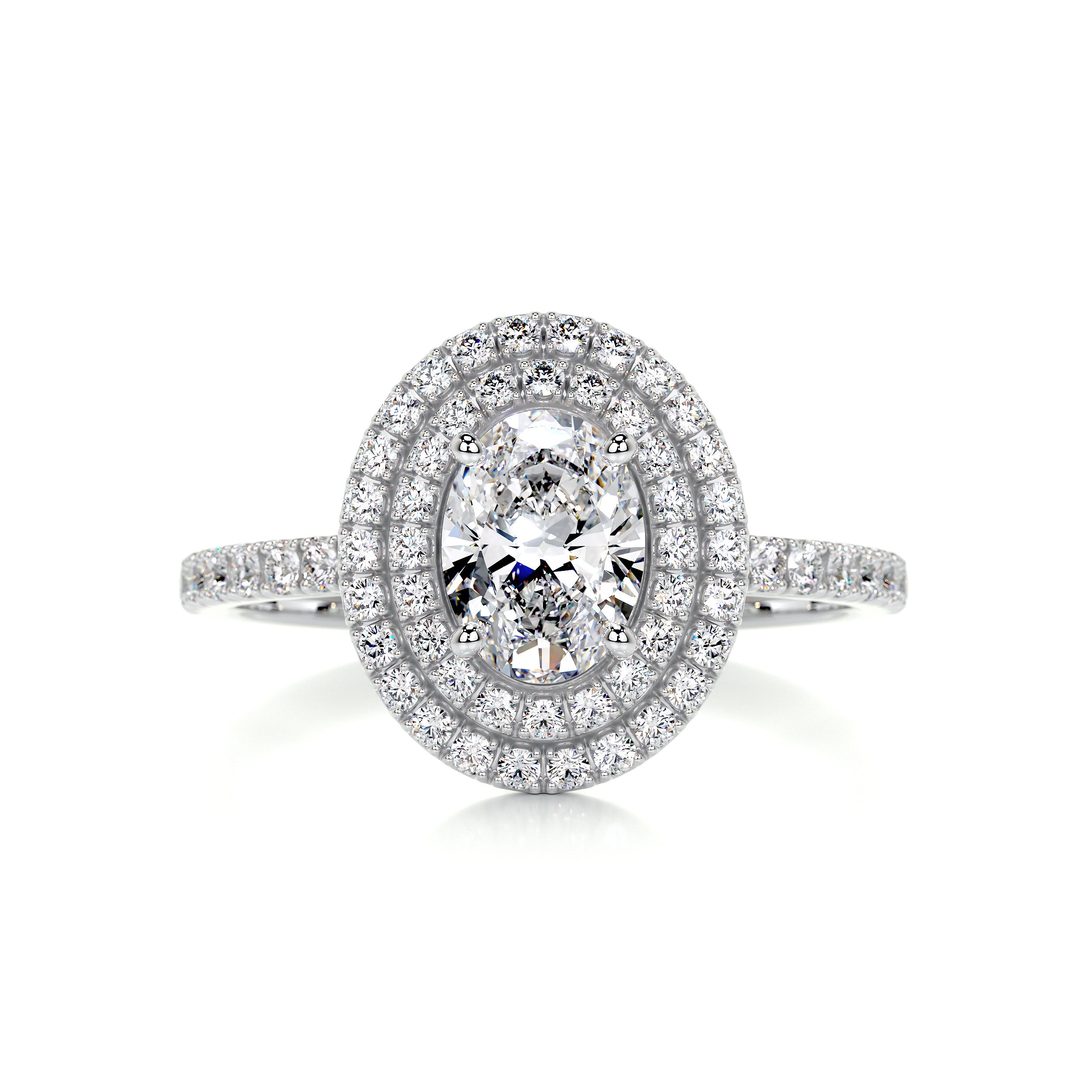 Nora Diamond Engagement Ring -14K White Gold