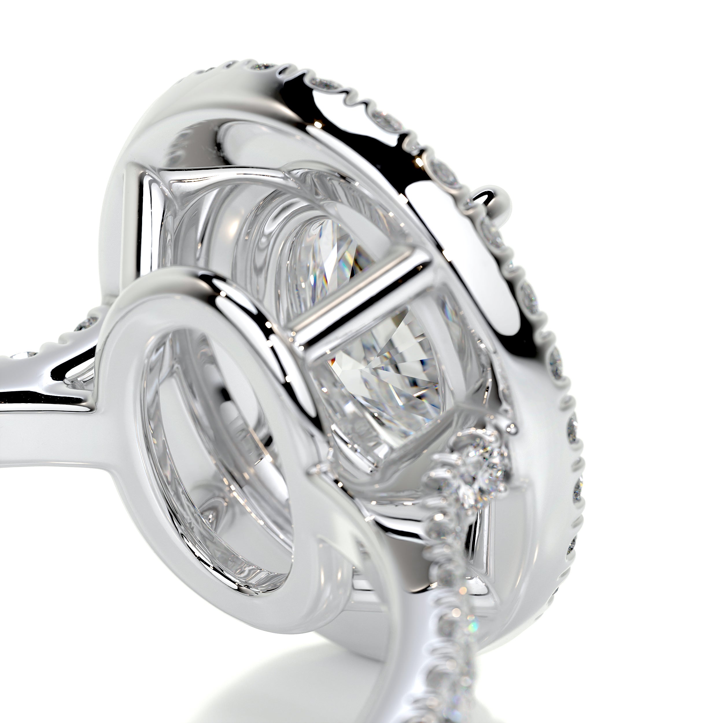 Nora Diamond Engagement Ring -14K White Gold