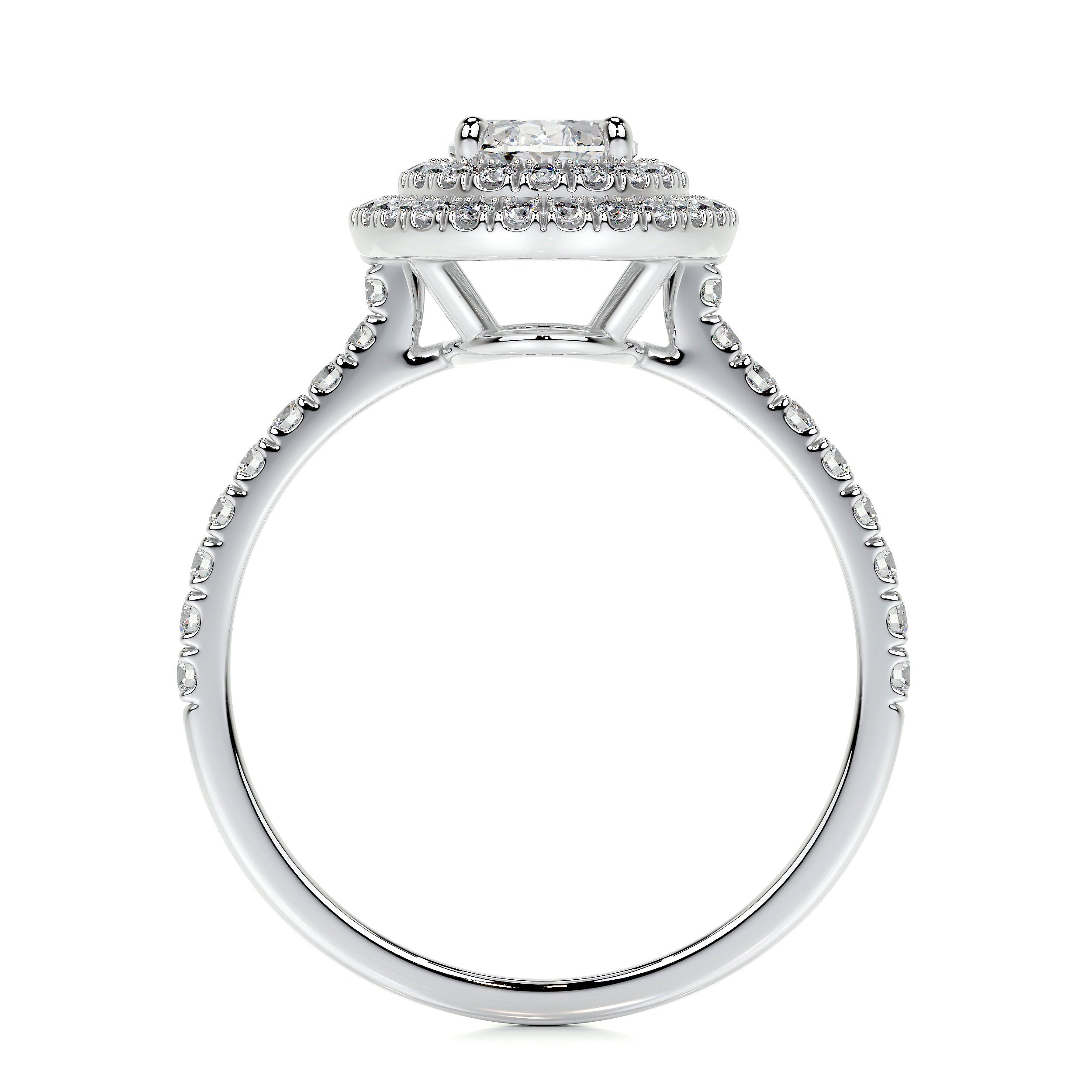 Nora Lab Grown Diamond Ring   (1.75 Carat) -18K White Gold