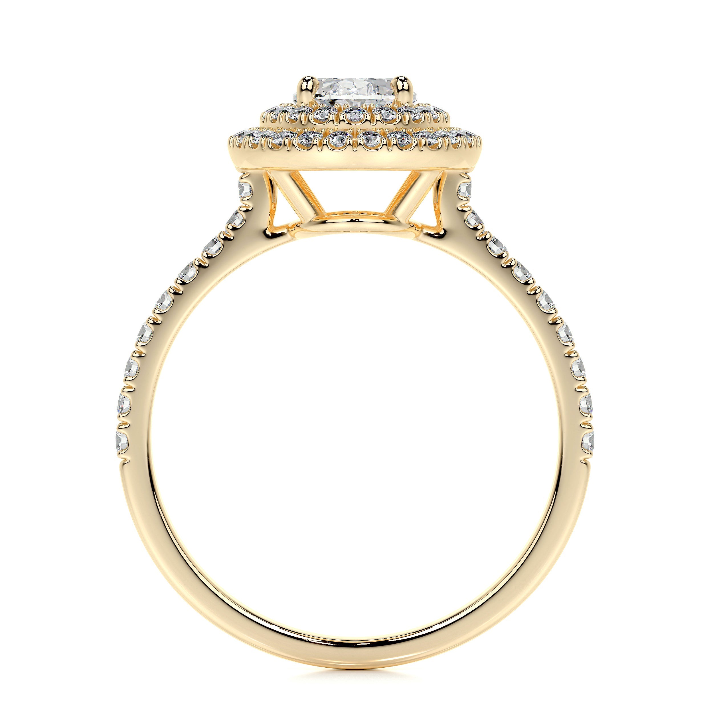 Nora Lab Grown Diamond Ring   (1.75 Carat) -18K Yellow Gold