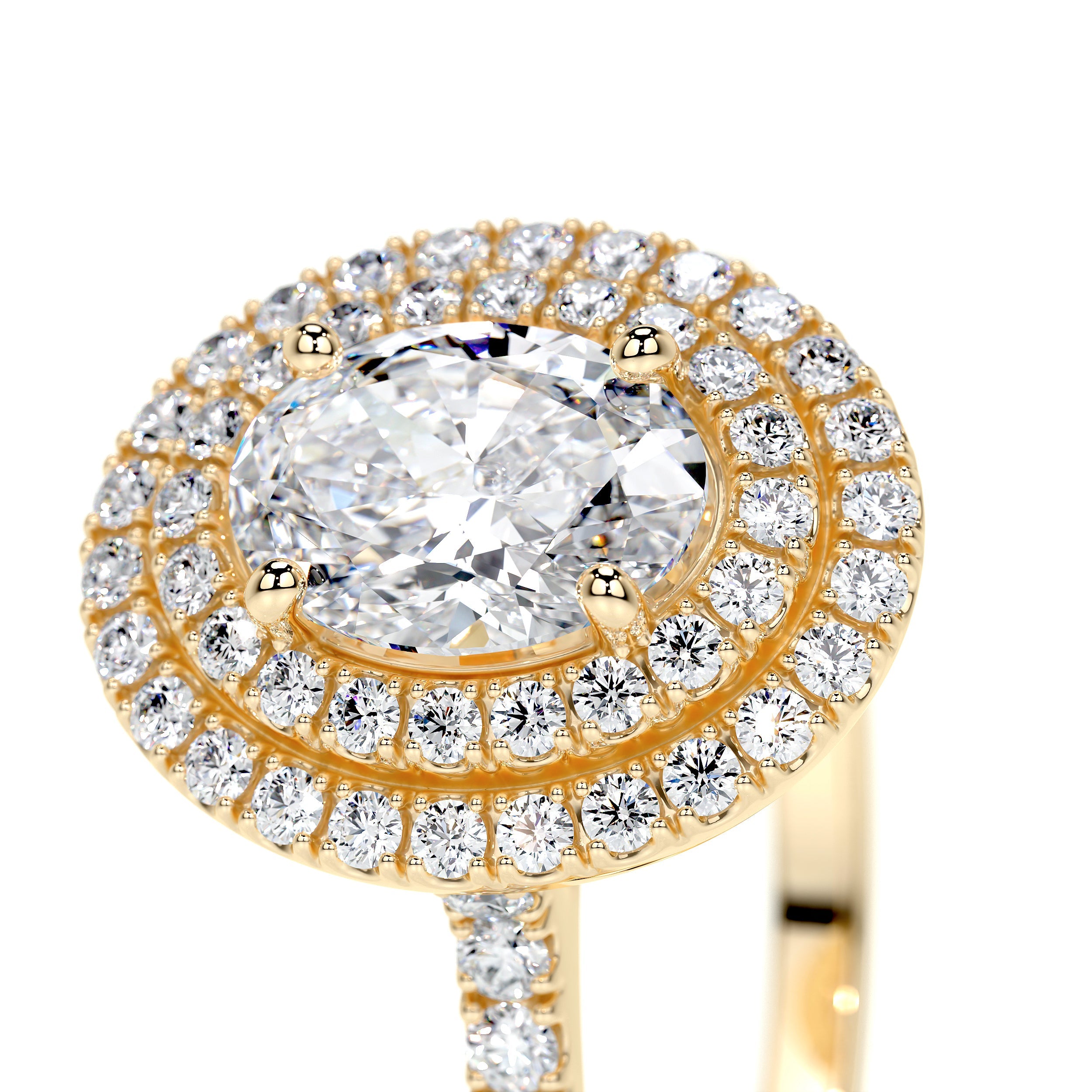 Nora Lab Grown Diamond Ring   (1.75 Carat) -18K Yellow Gold