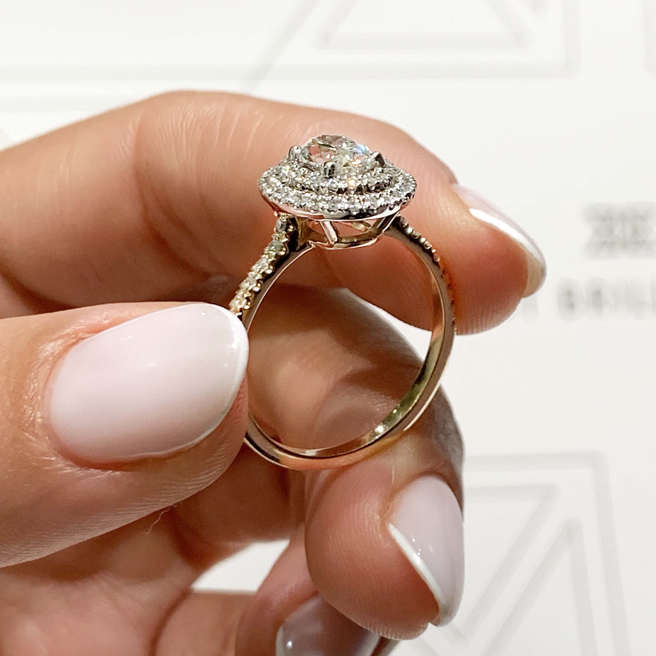 Nora Diamond Engagement Ring -18K Yellow Gold