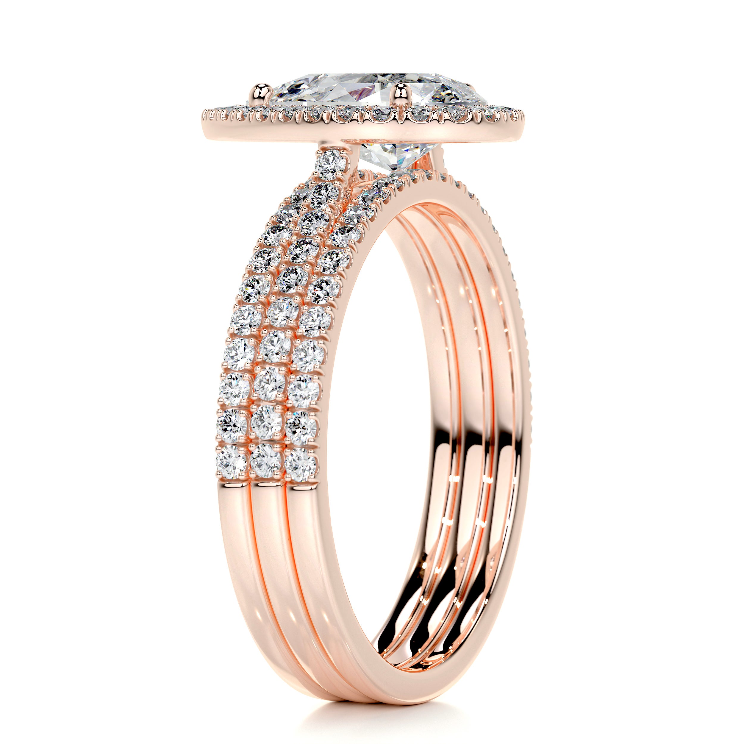 Sophia Diamond Bridal Set -14K Rose Gold