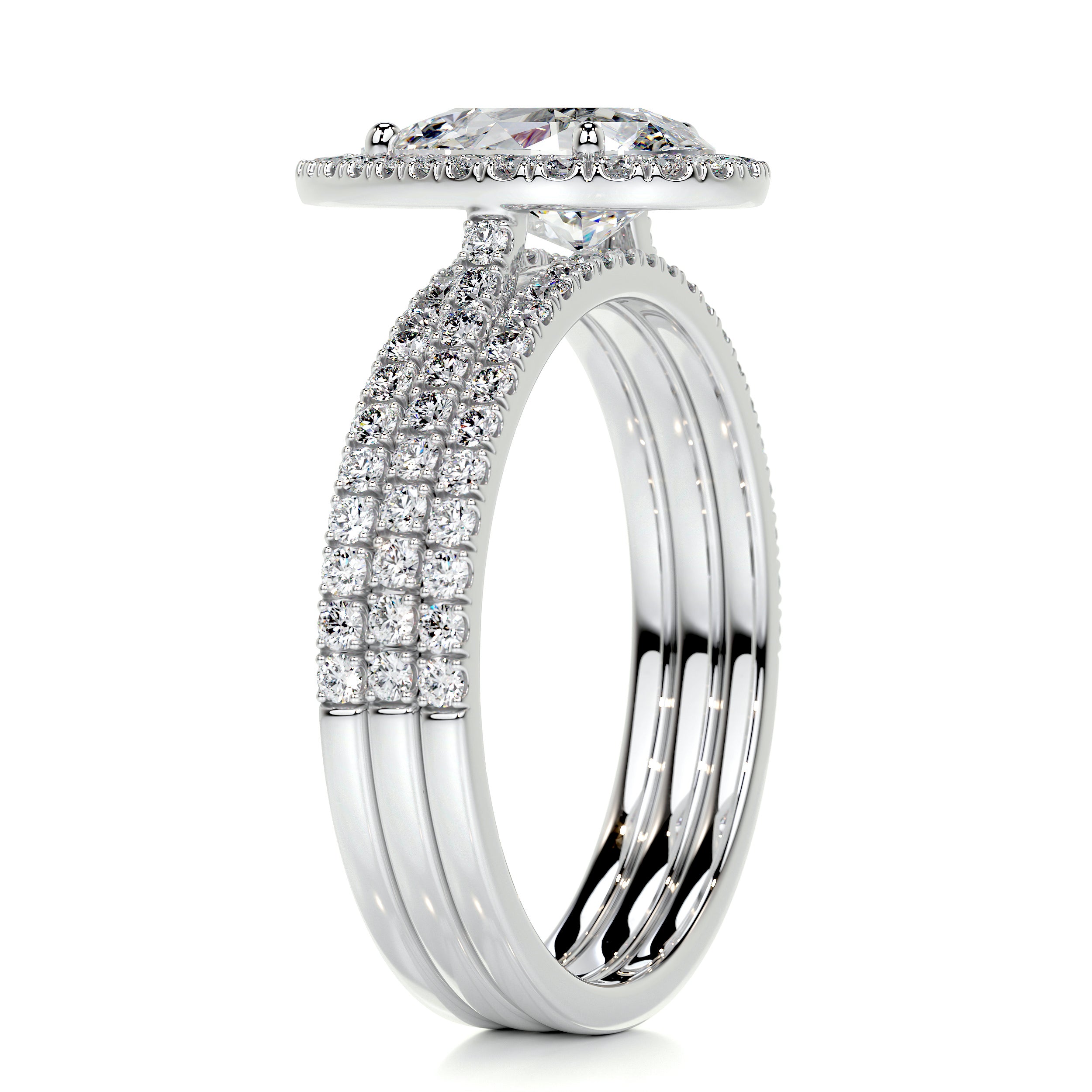 Sophia Diamond Bridal Set -14K White Gold