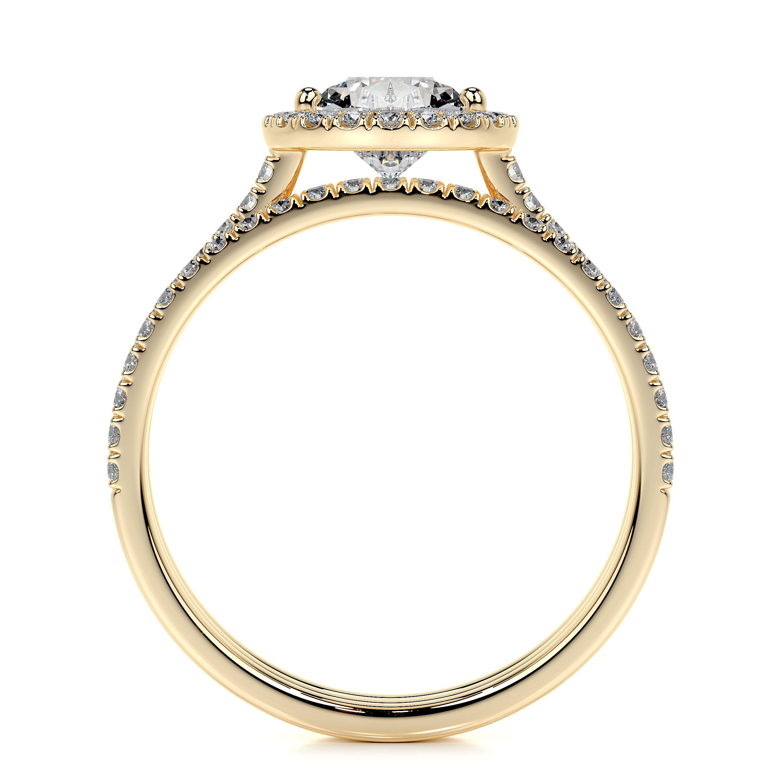 Sophia Lab Grown Diamond Bridal Set -18K Yellow Gold