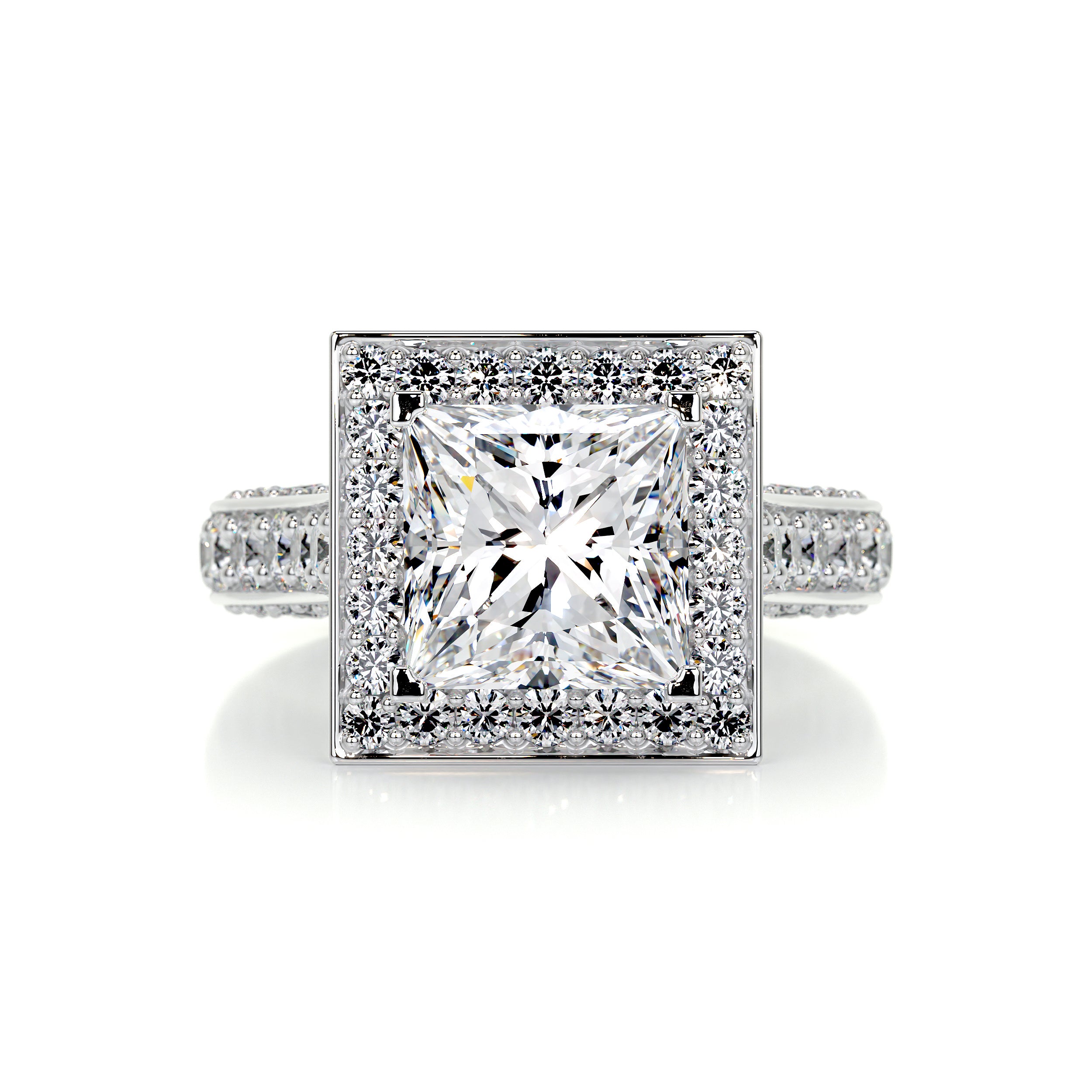 Freya Diamond Engagement Ring -18K White Gold