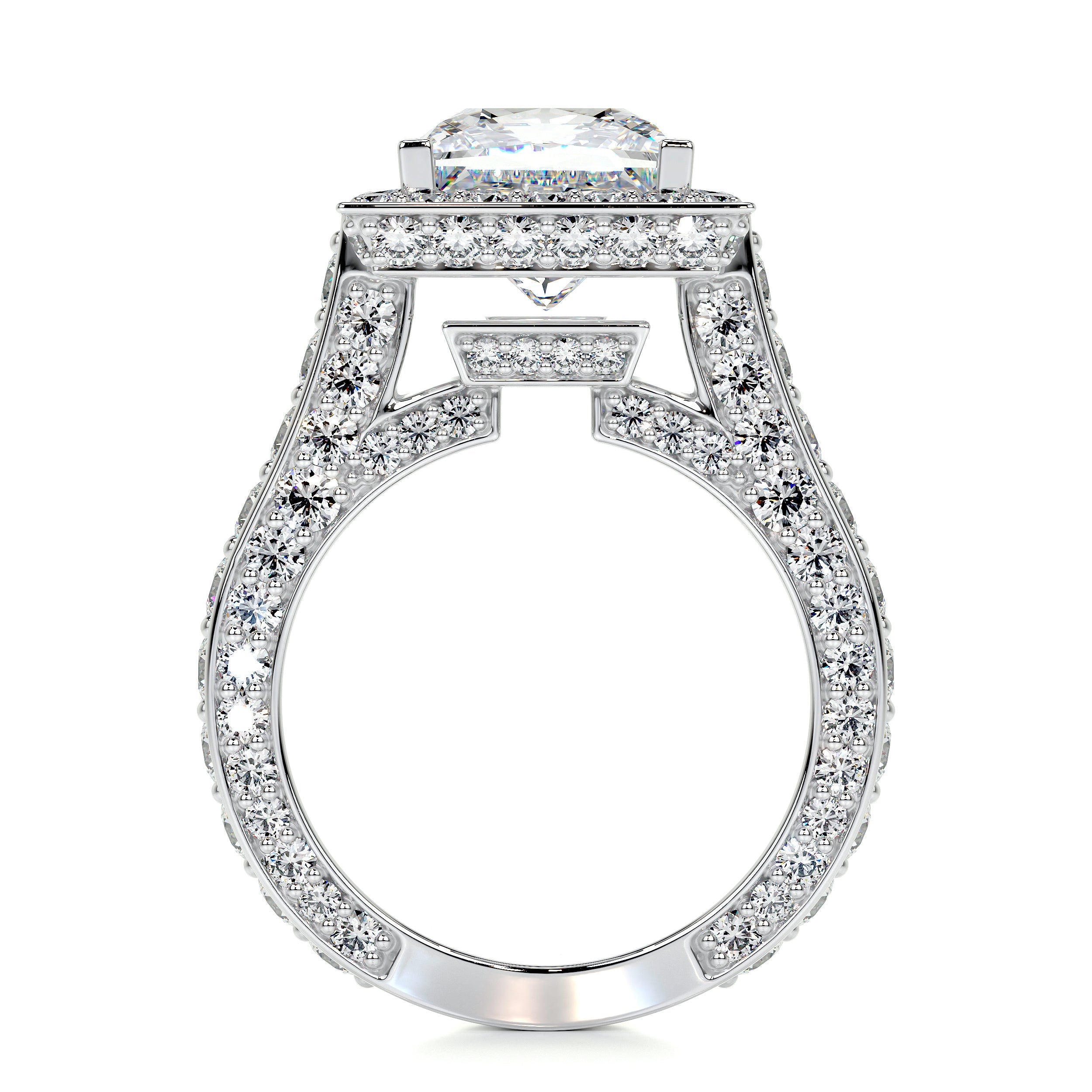 Freya Lab Grown Diamond Ring (5 Carat) -14K White Gold
